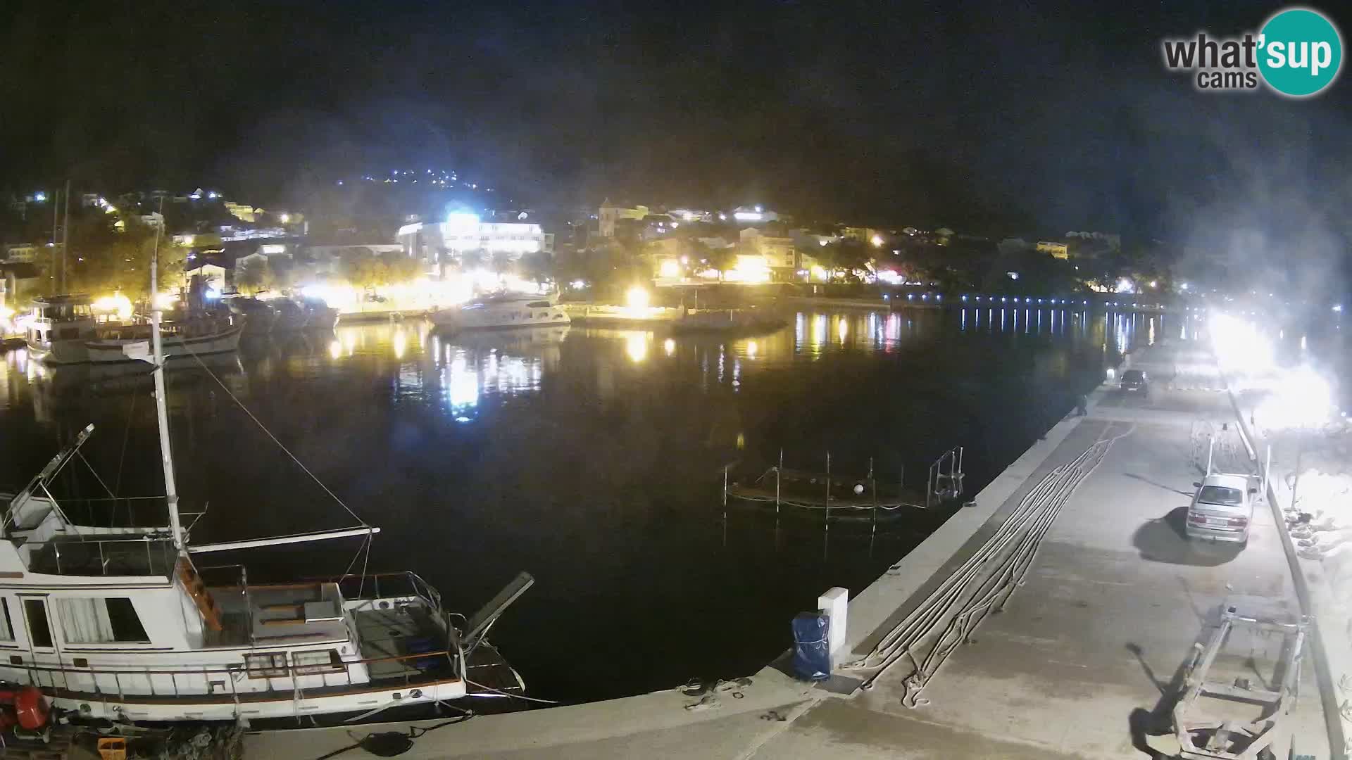 Webcam Live – Panorama di Baška Voda e delle montagne Biokovo