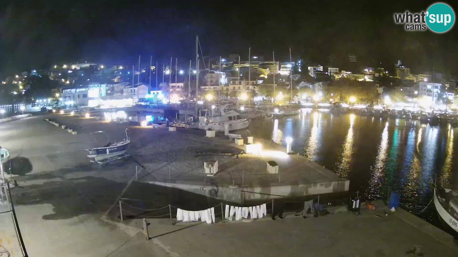 Webcam Live – Panorama di Baška Voda e delle montagne Biokovo