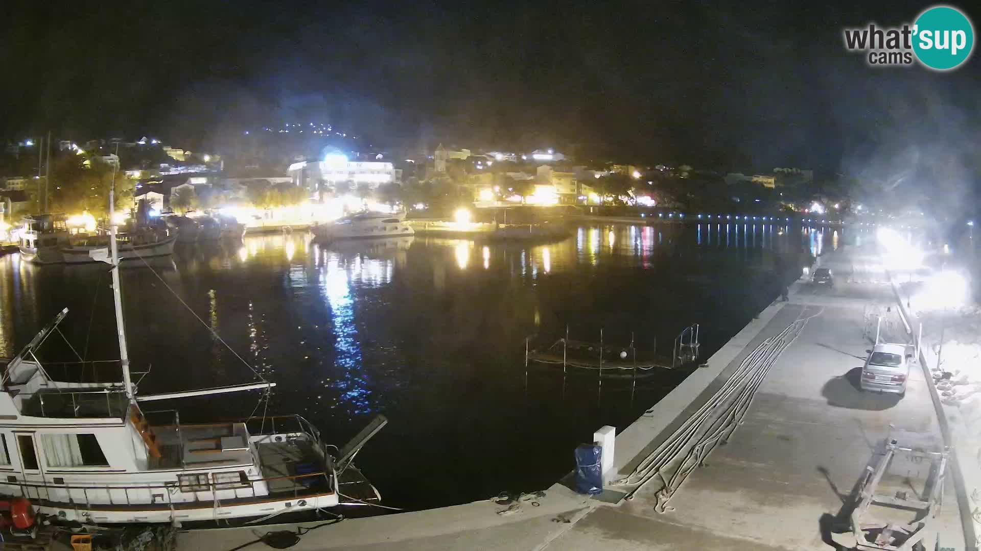 Webcam Live – Panorama di Baška Voda e delle montagne Biokovo