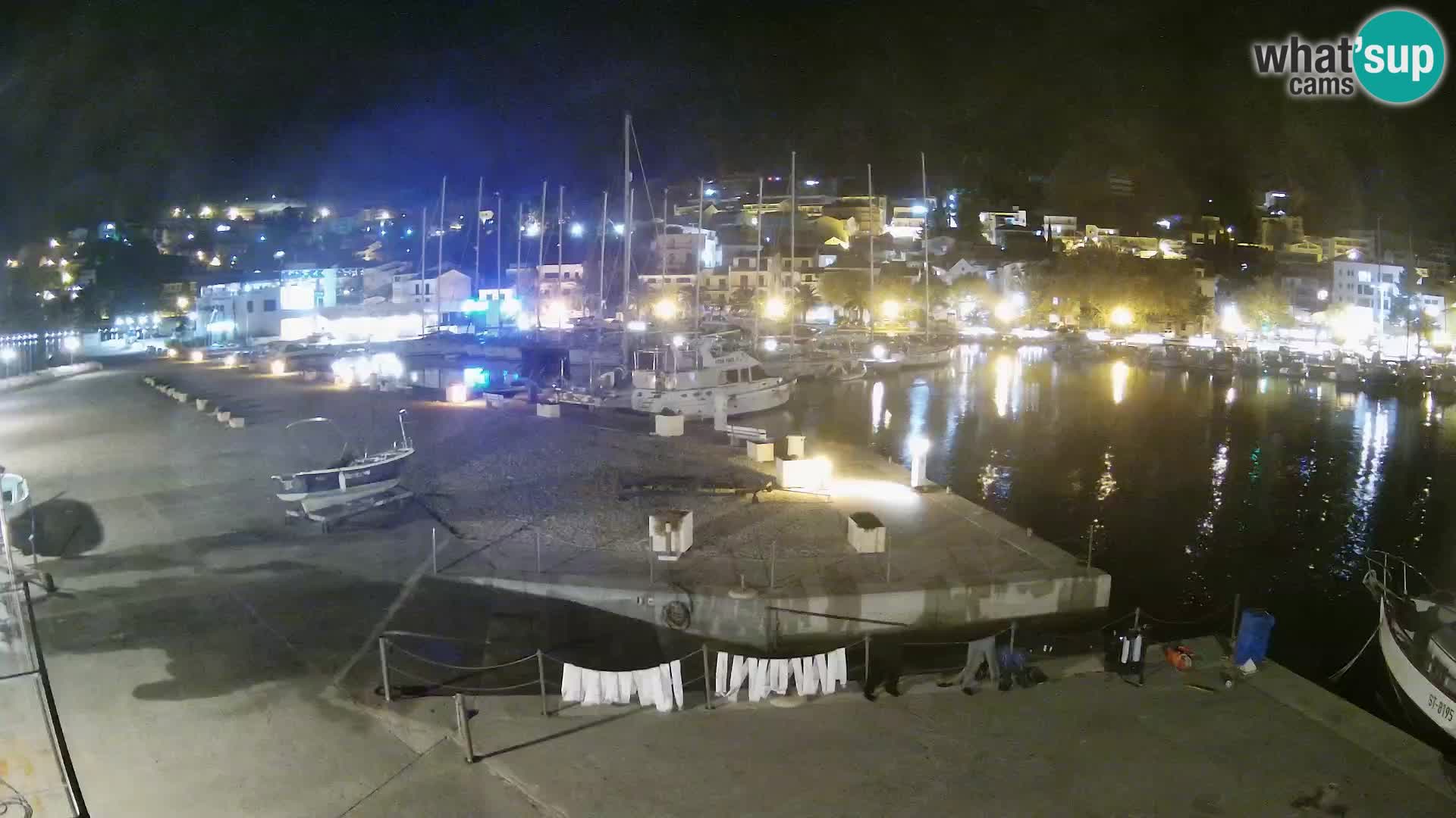 Webcam Live – Panorama di Baška Voda e delle montagne Biokovo