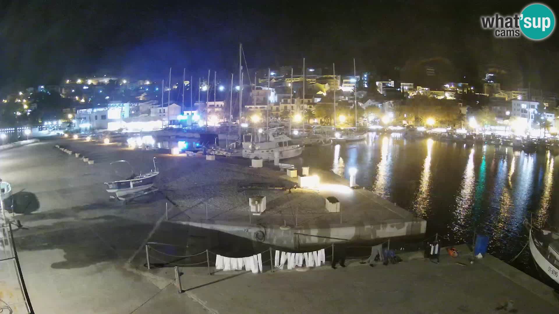 Webcam Live – Panorama di Baška Voda e delle montagne Biokovo