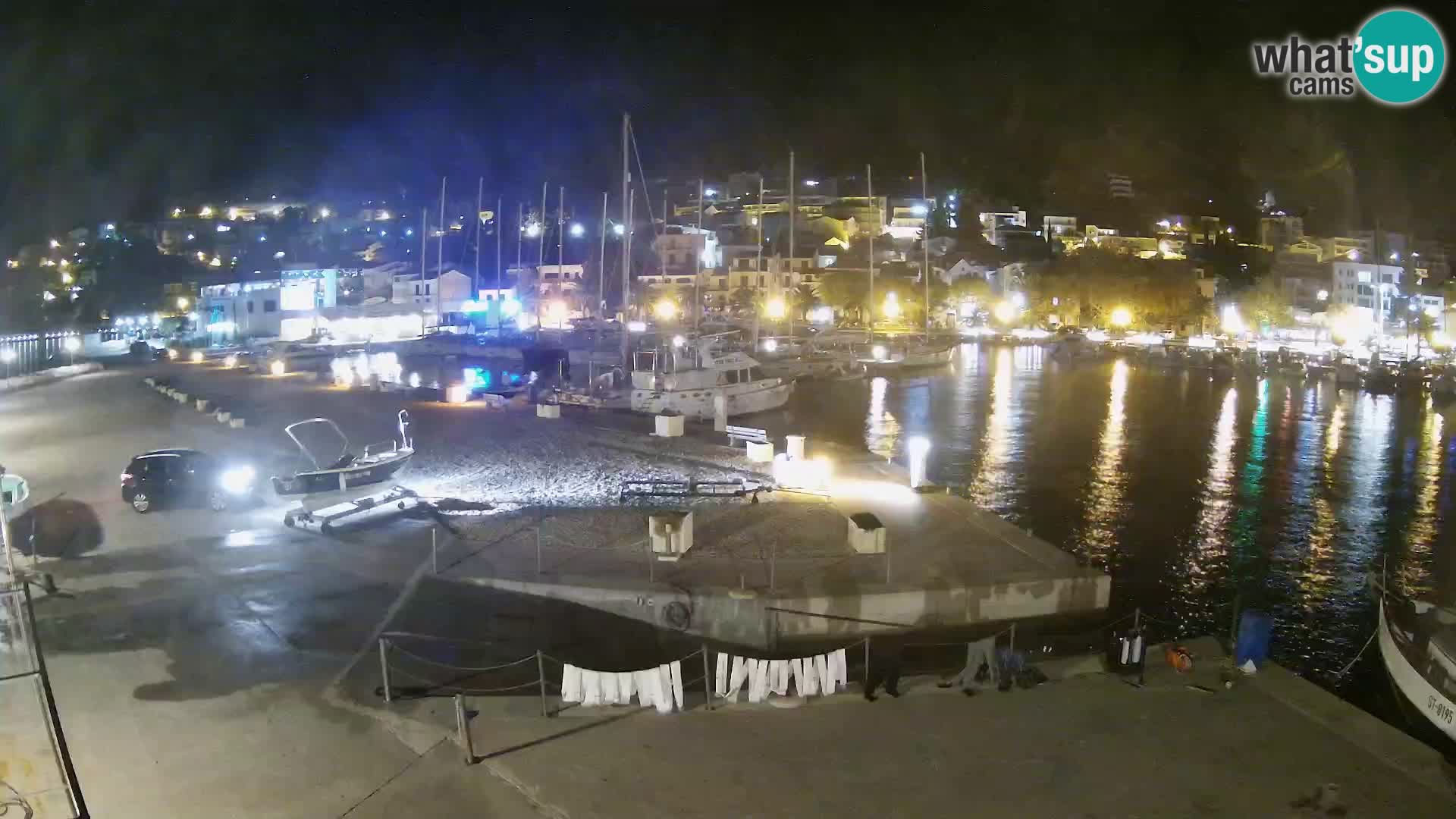 Webcam Live – Panorama di Baška Voda e delle montagne Biokovo