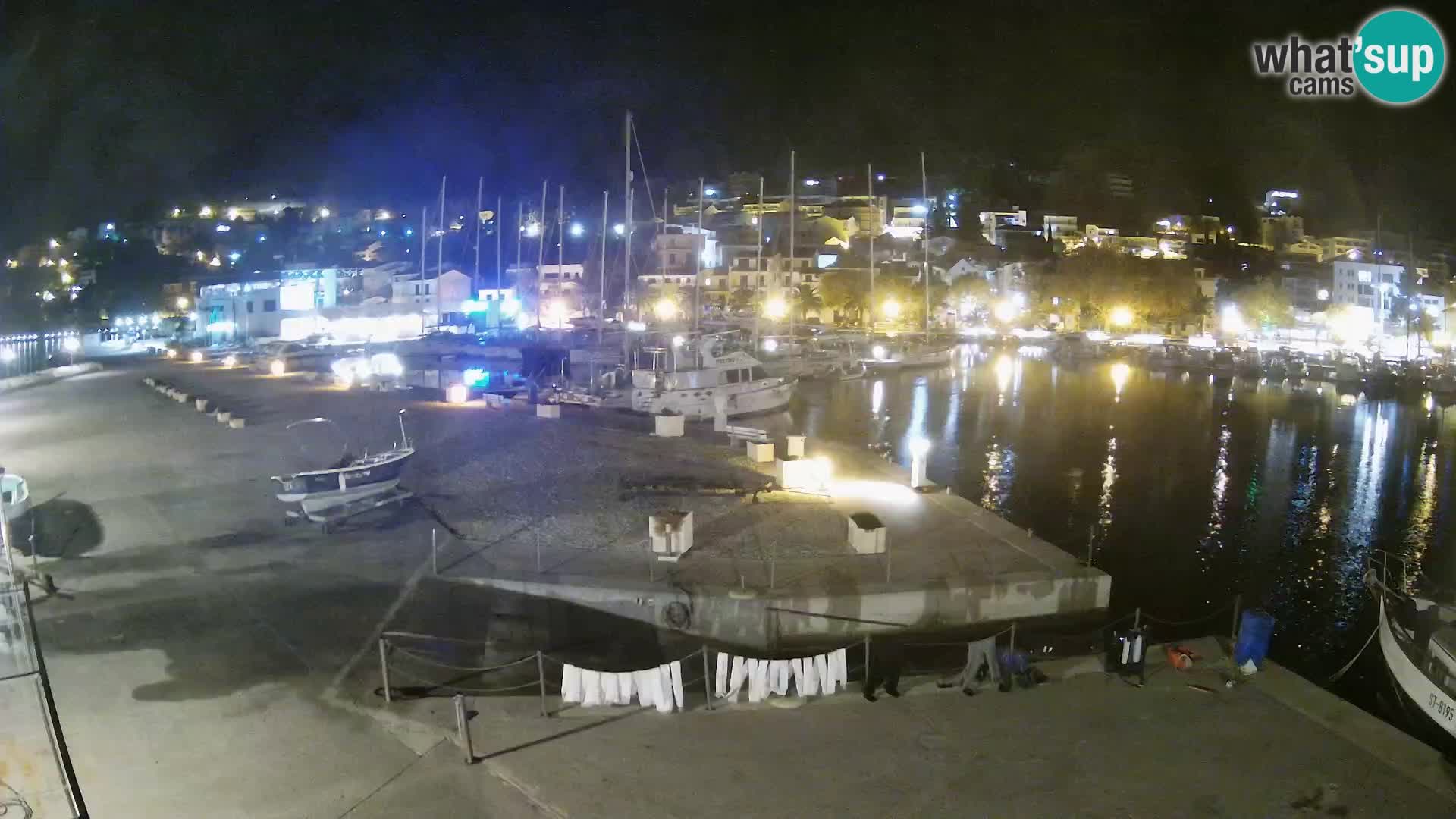 Webcam Baška Voda – Marina – Stadt und Gebirge Biokovo