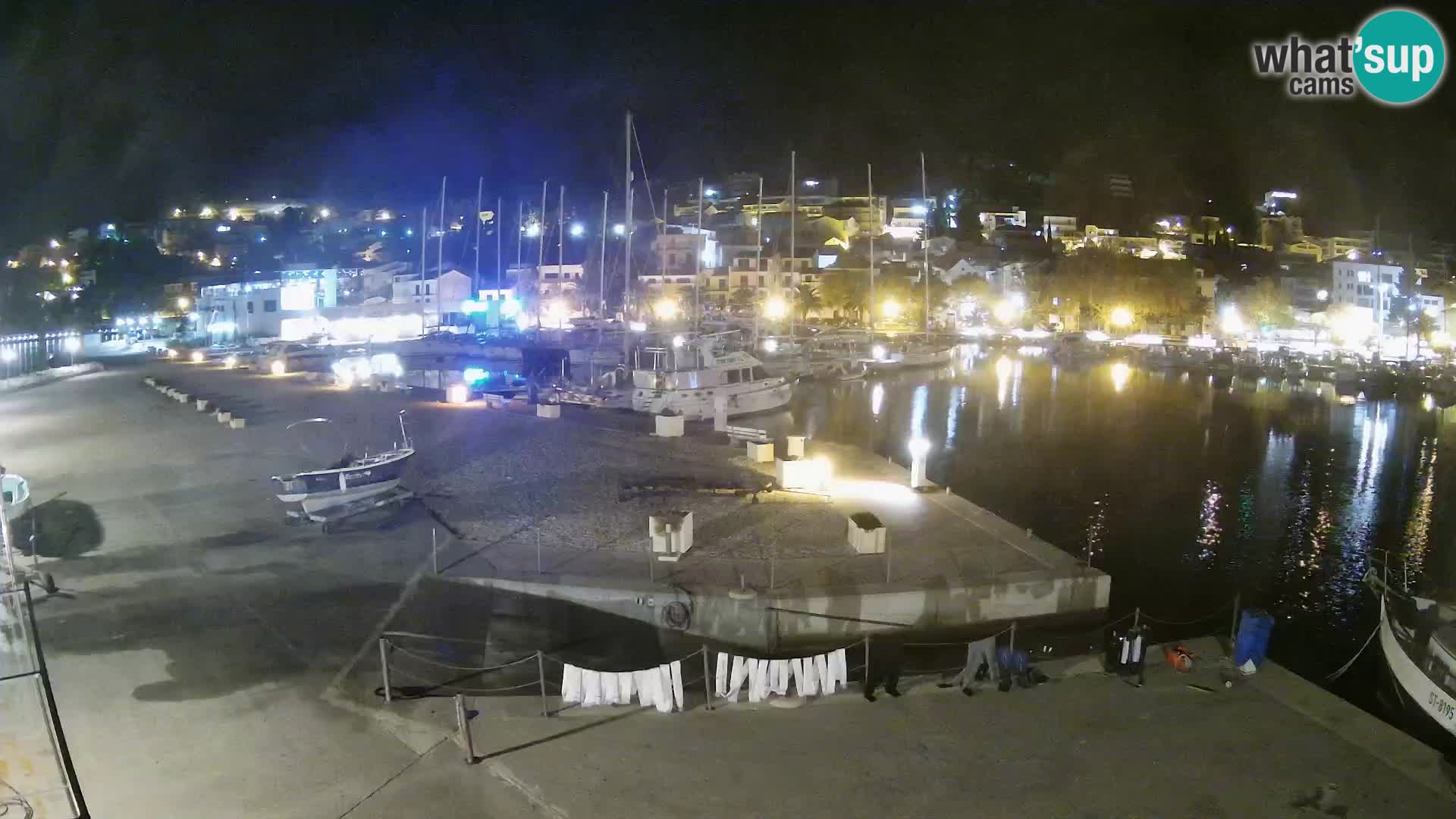 Webcam Baška Voda – Marina – Stadt und Gebirge Biokovo