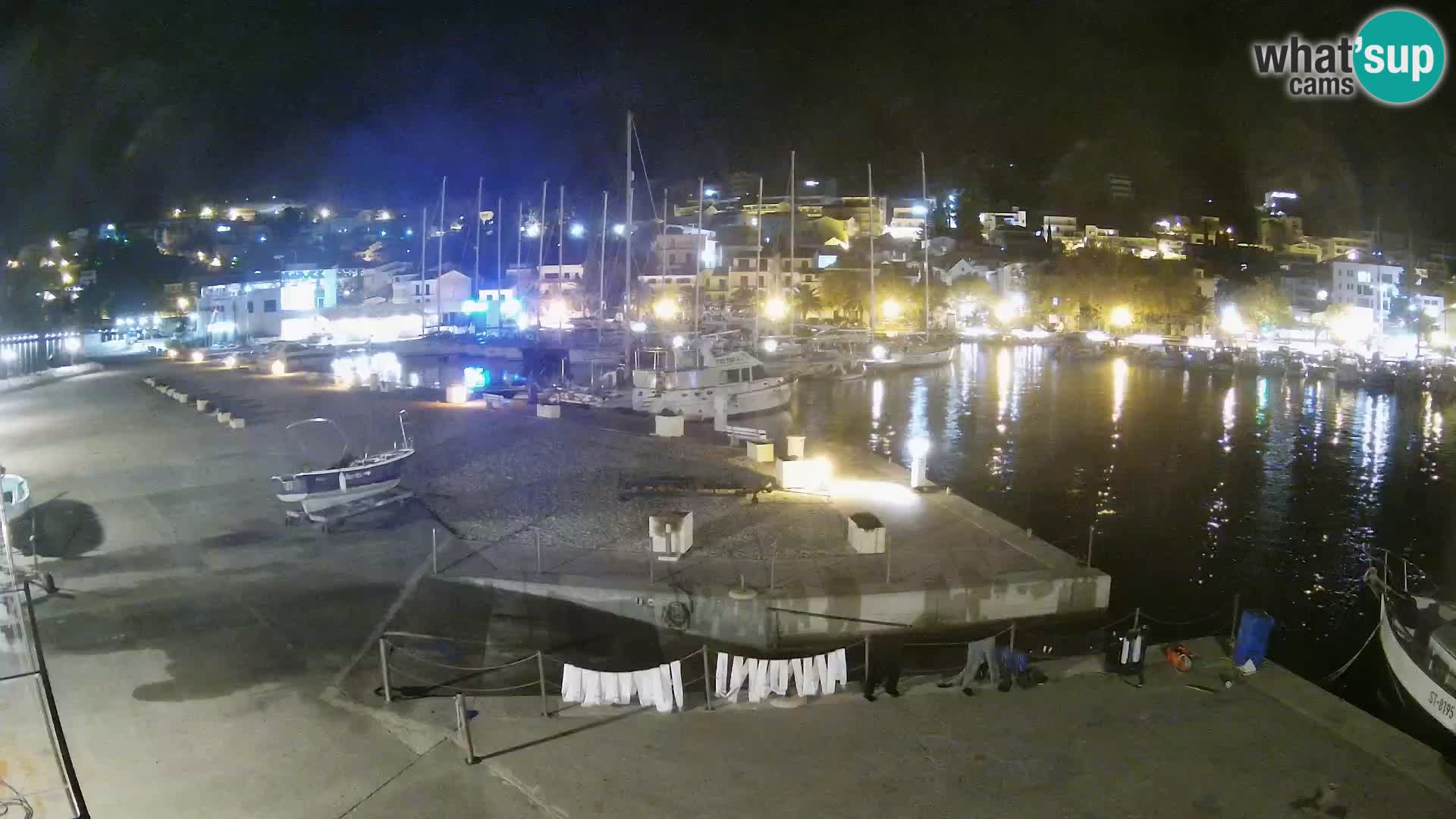 Webcam Baška Voda – Marina – Stadt und Gebirge Biokovo