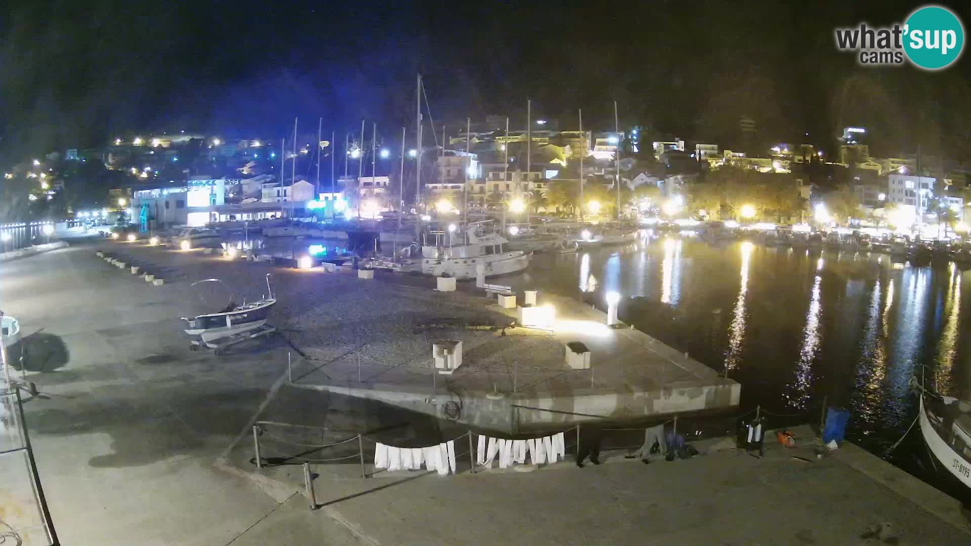 Webcam Live – Panorama di Baška Voda e delle montagne Biokovo