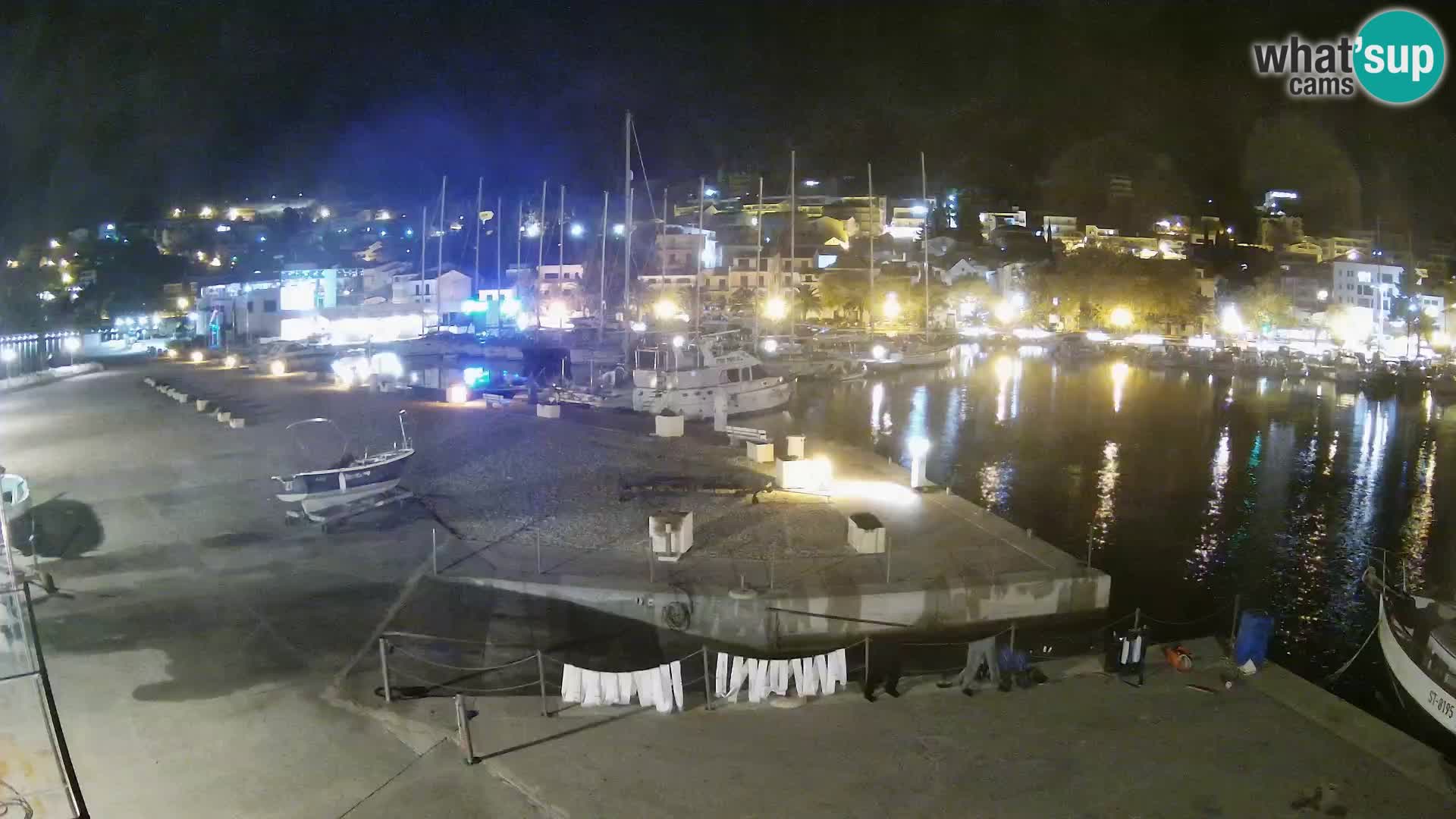 Webcam Baška Voda – Marina – Stadt und Gebirge Biokovo