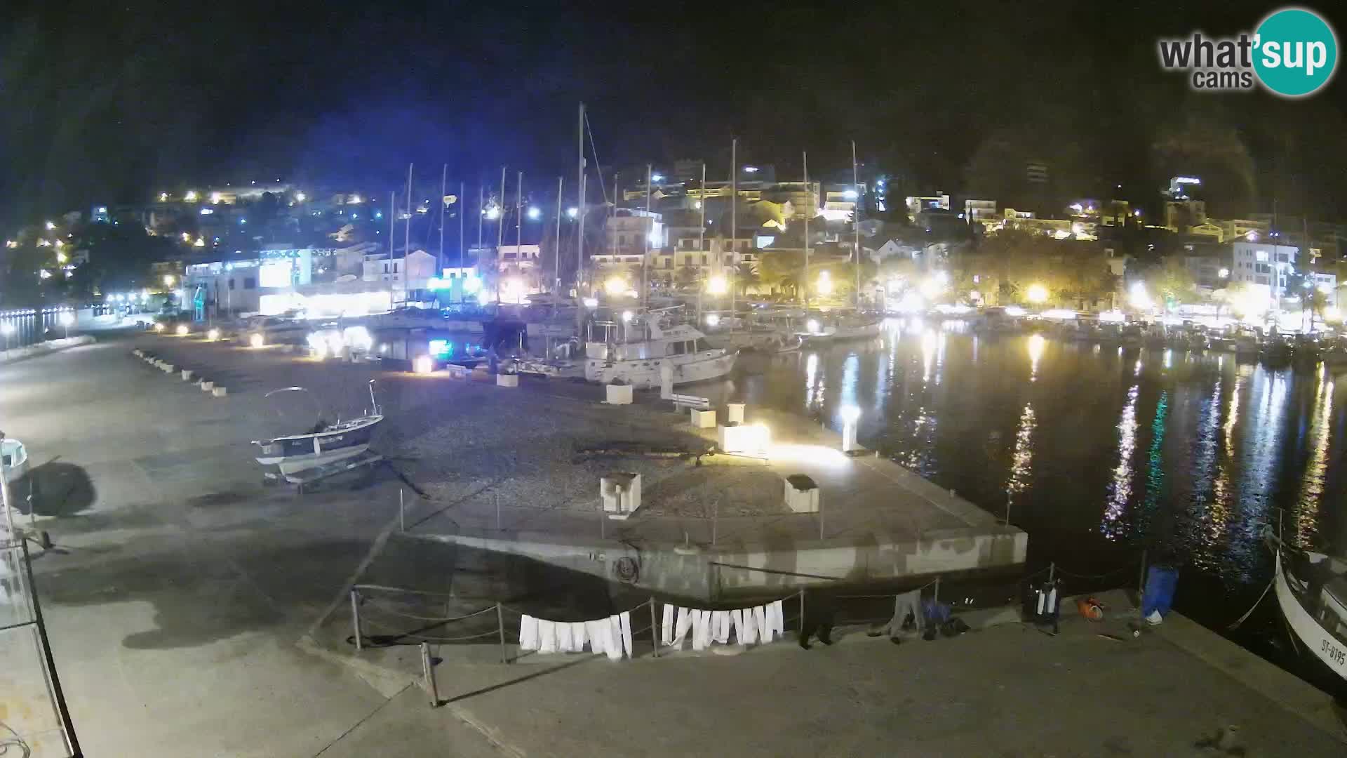 Webcam Baška Voda – Marina – Stadt und Gebirge Biokovo