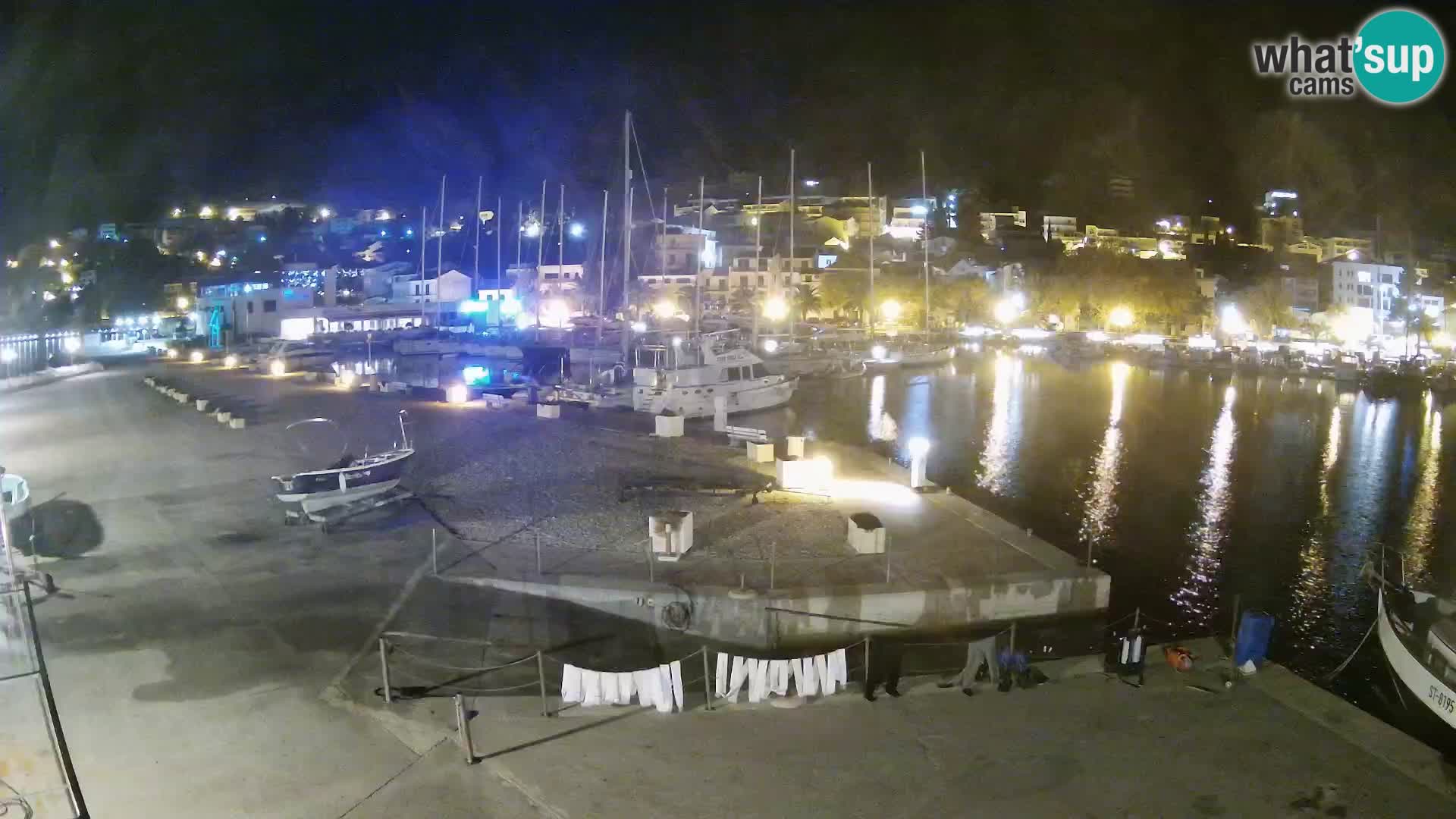 Webcam Live – Panorama di Baška Voda e delle montagne Biokovo