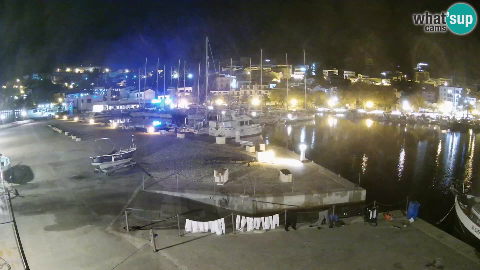 Webcam Baška Voda – Marina – Stadt und Gebirge Biokovo