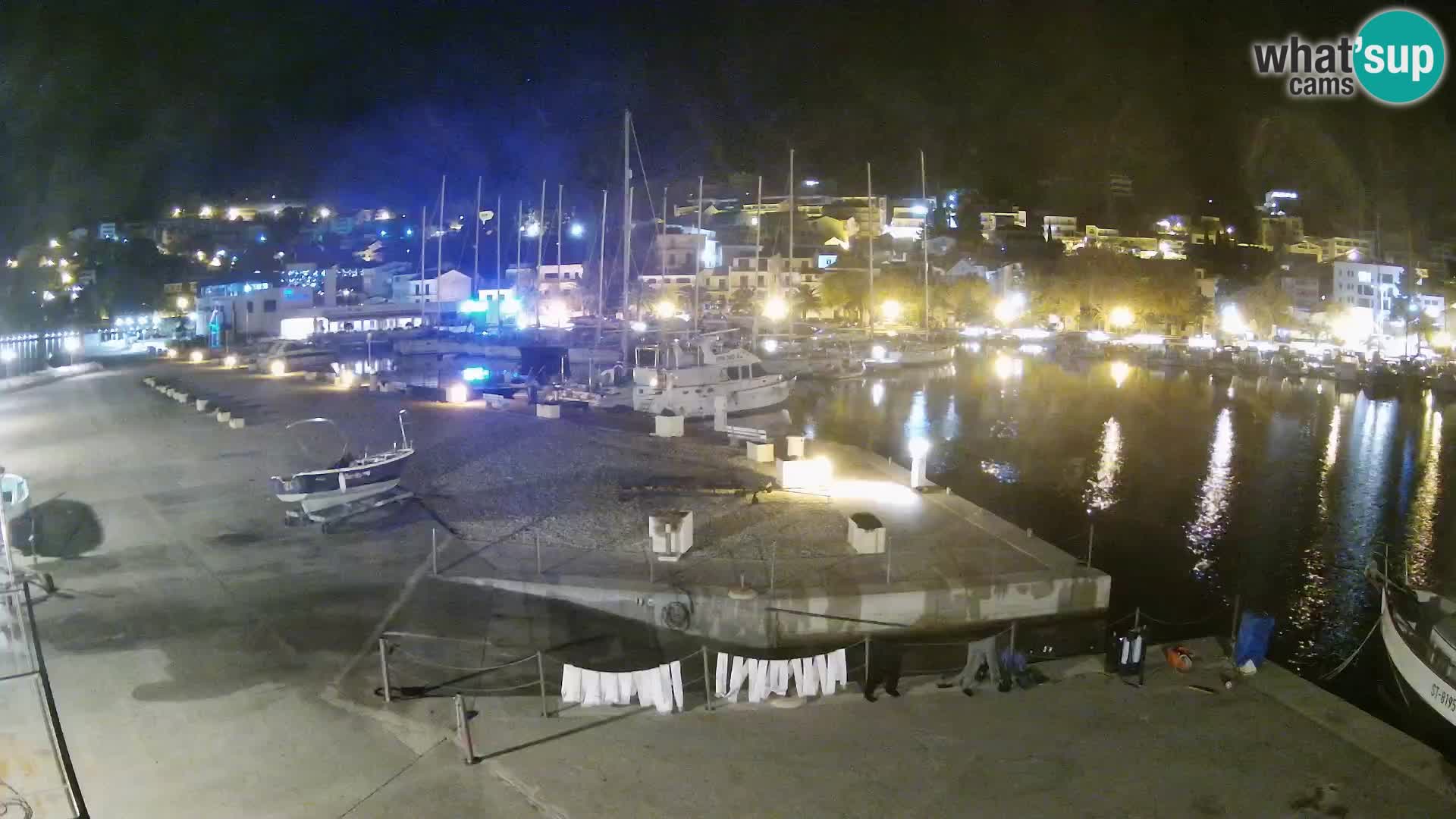 Webcam Live – Panorama di Baška Voda e delle montagne Biokovo