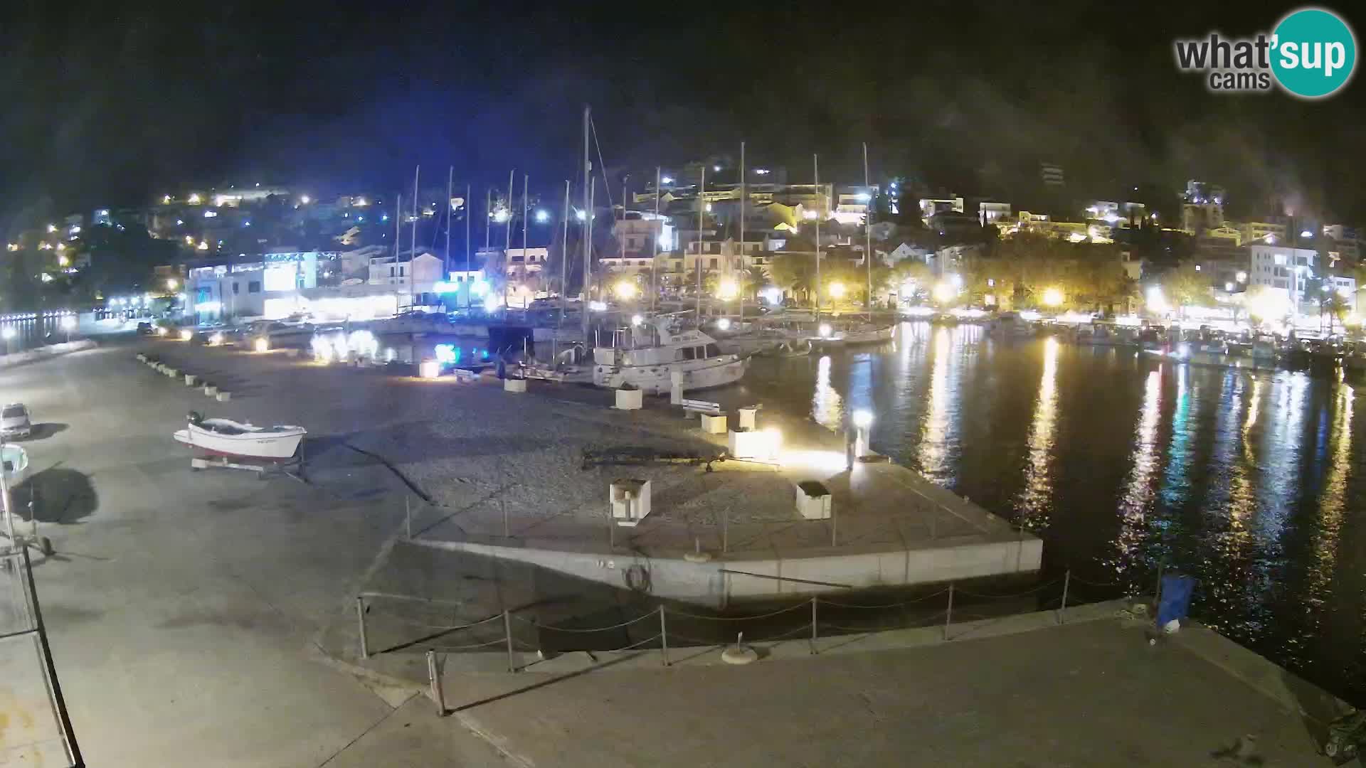 Webcam Baška Voda – Marina – Stadt und Gebirge Biokovo