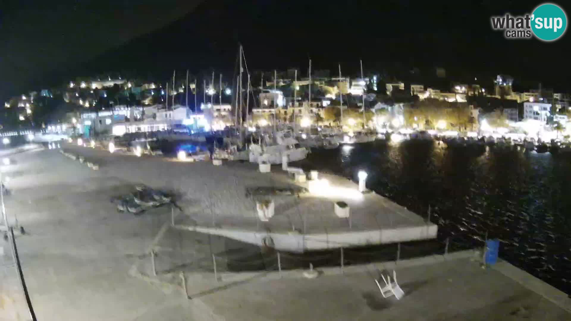 Webcam Live – Panorama di Baška Voda e delle montagne Biokovo