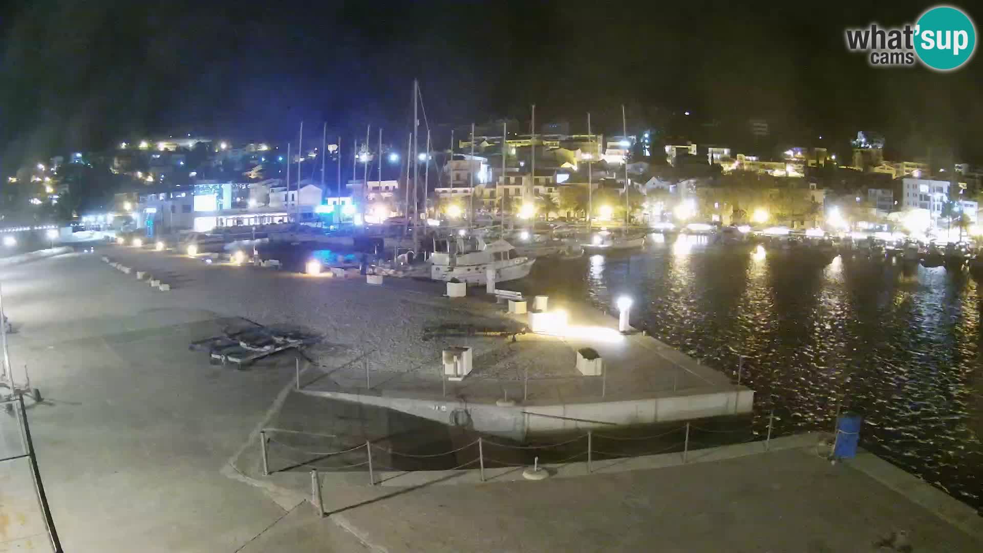 Webcam Baška Voda – Marina – Stadt und Gebirge Biokovo