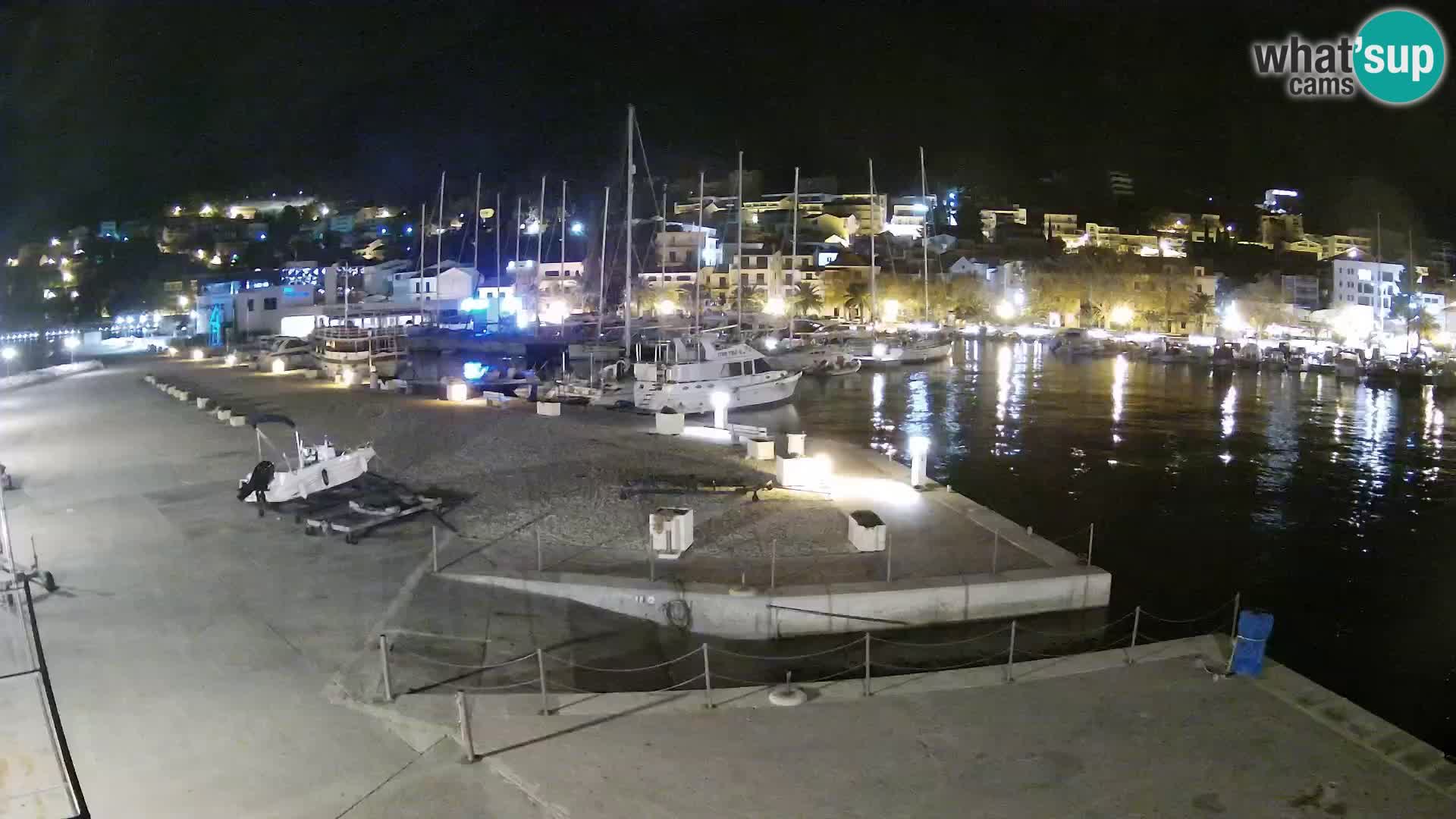 Webcam Baška Voda – Marina – Stadt und Gebirge Biokovo