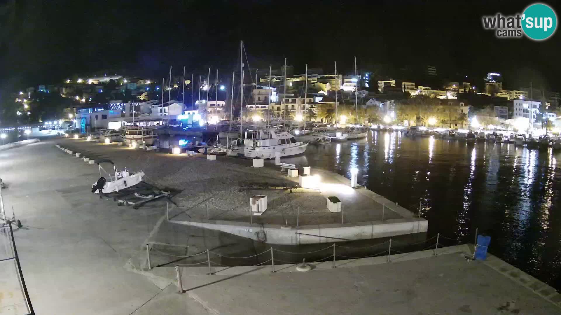 Webcam Live – Panorama di Baška Voda e delle montagne Biokovo