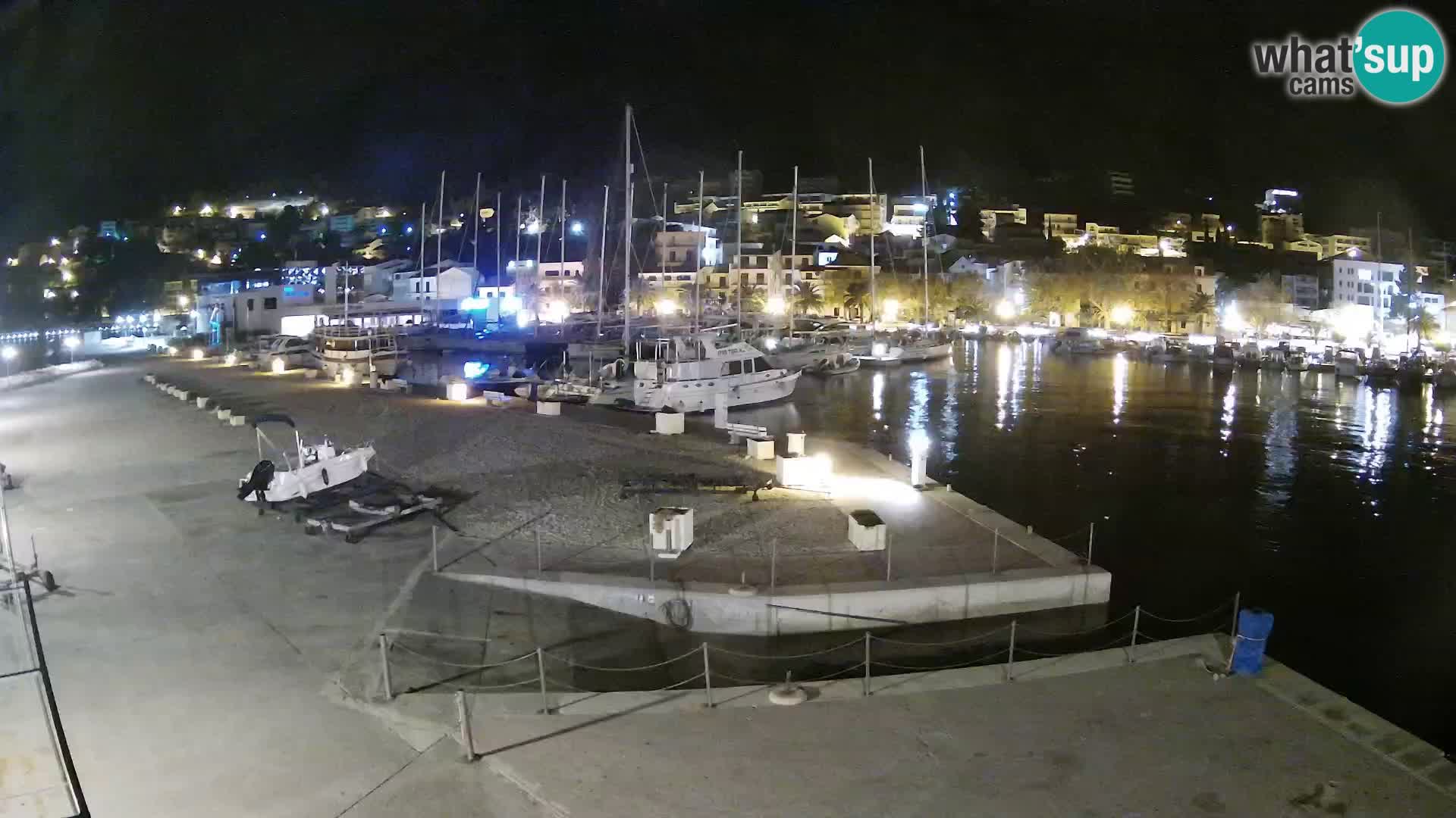 Webcam Baška Voda – Marina – Stadt und Gebirge Biokovo