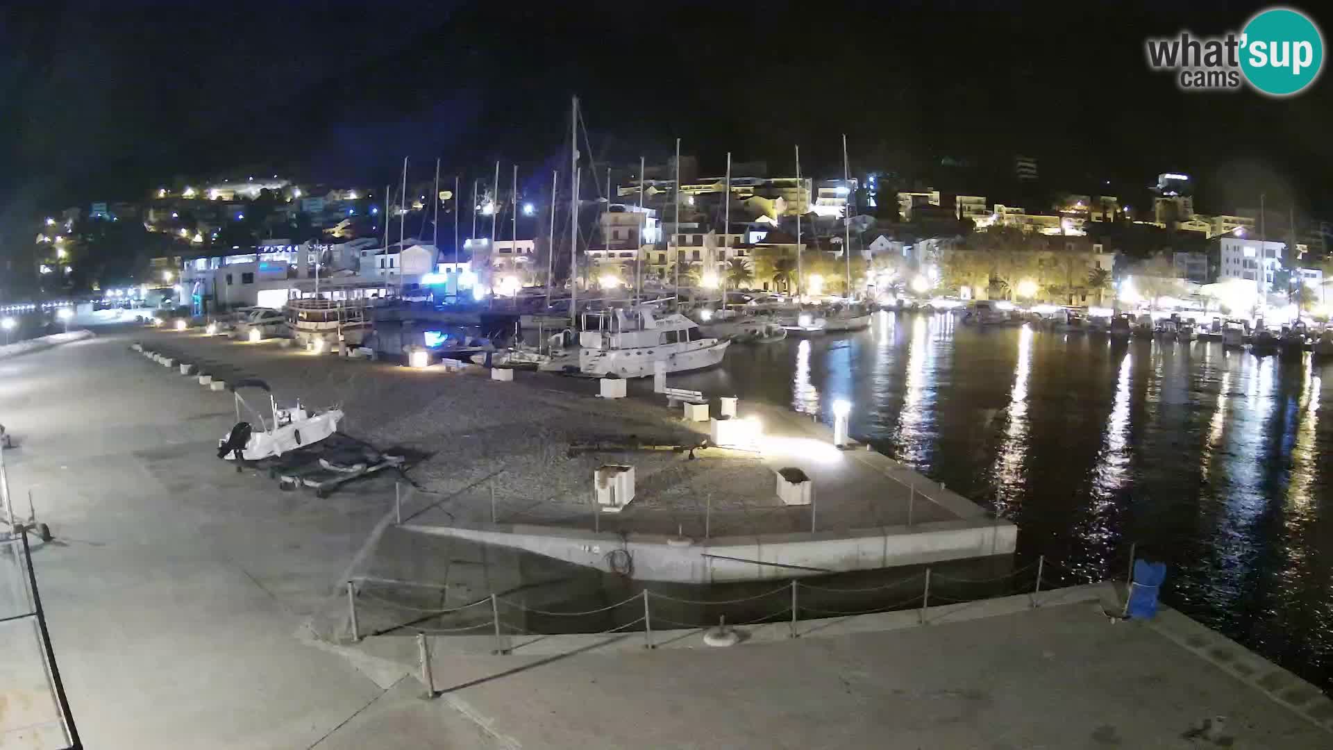 Webcam Baška Voda – Marina – Stadt und Gebirge Biokovo