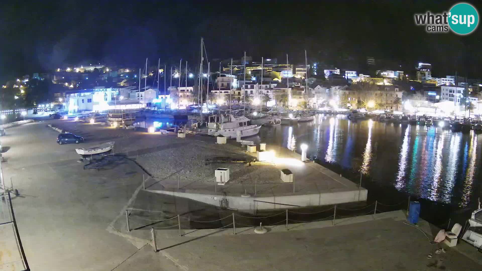 Webcam Baška Voda – Marina – Stadt und Gebirge Biokovo