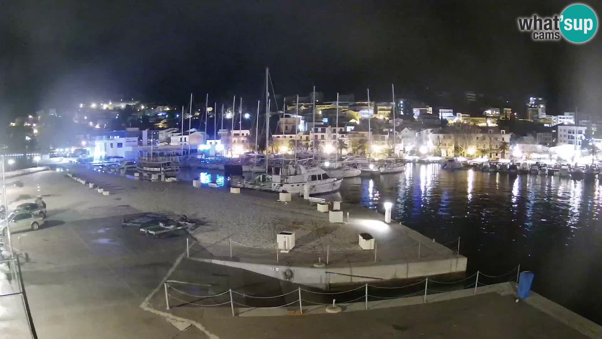 Webcam Live – Panorama di Baška Voda e delle montagne Biokovo