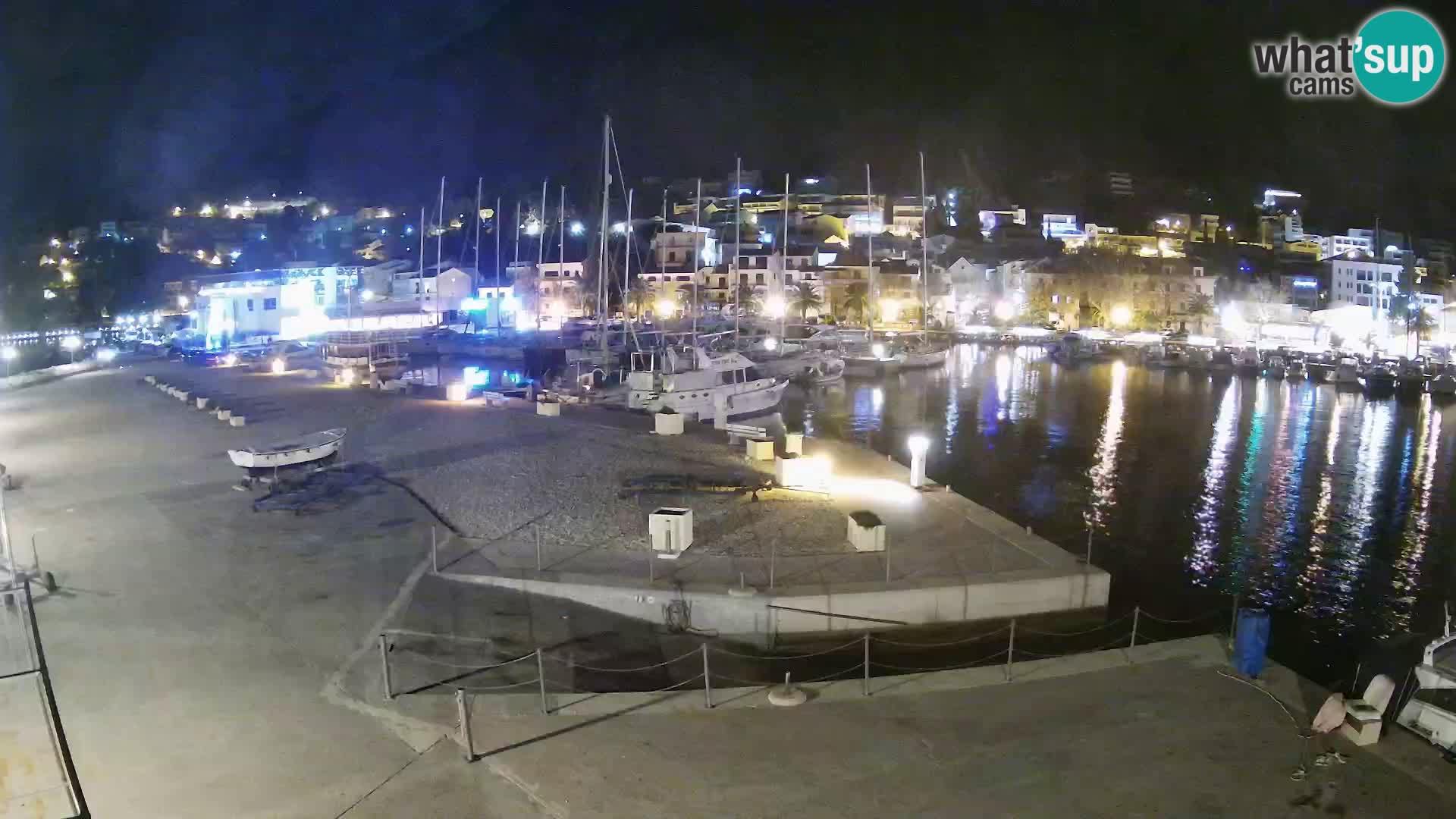 Webcam Baška Voda – Marina – Stadt und Gebirge Biokovo