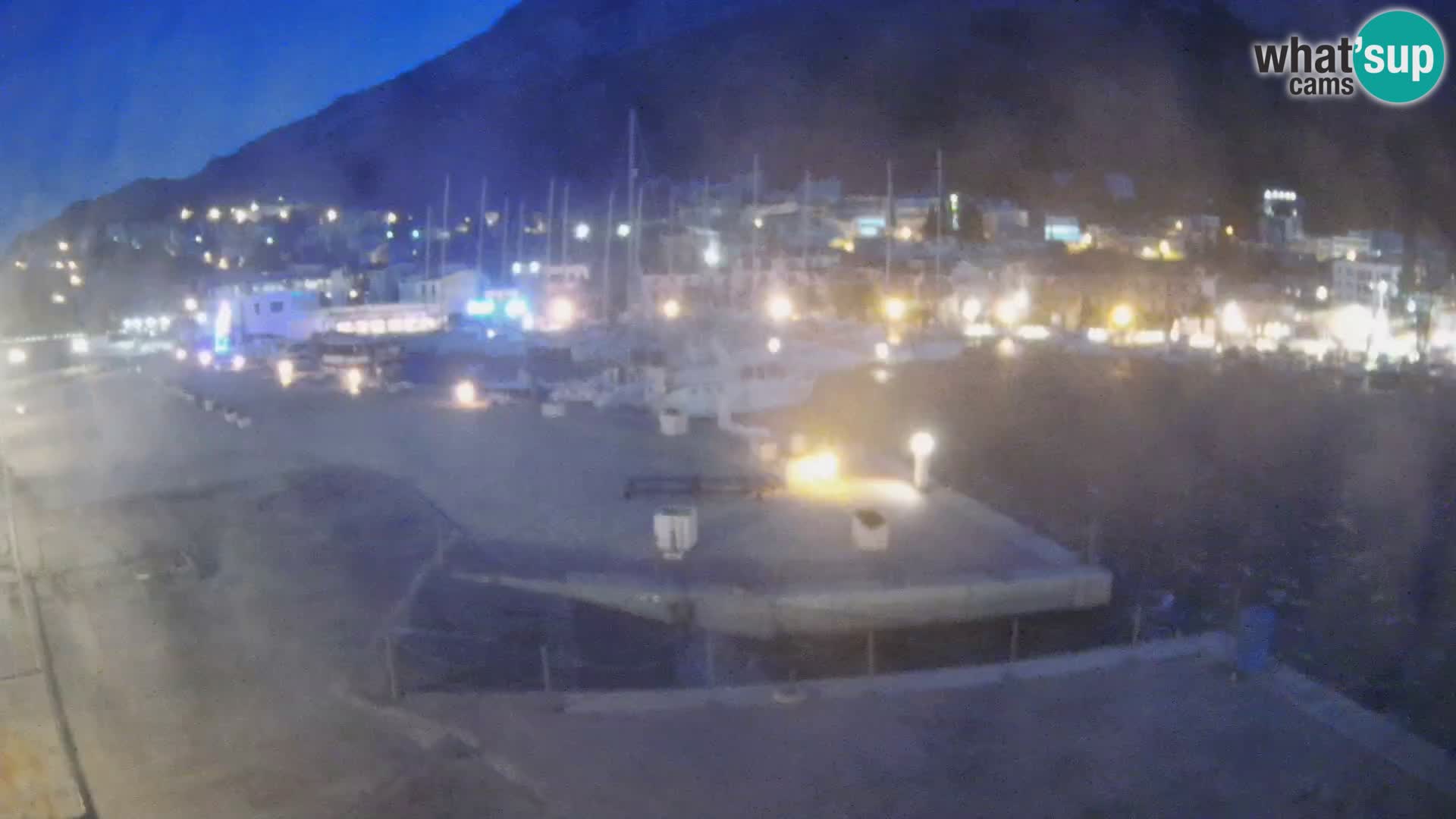 Webcam Baška Voda – Marina – Stadt und Gebirge Biokovo