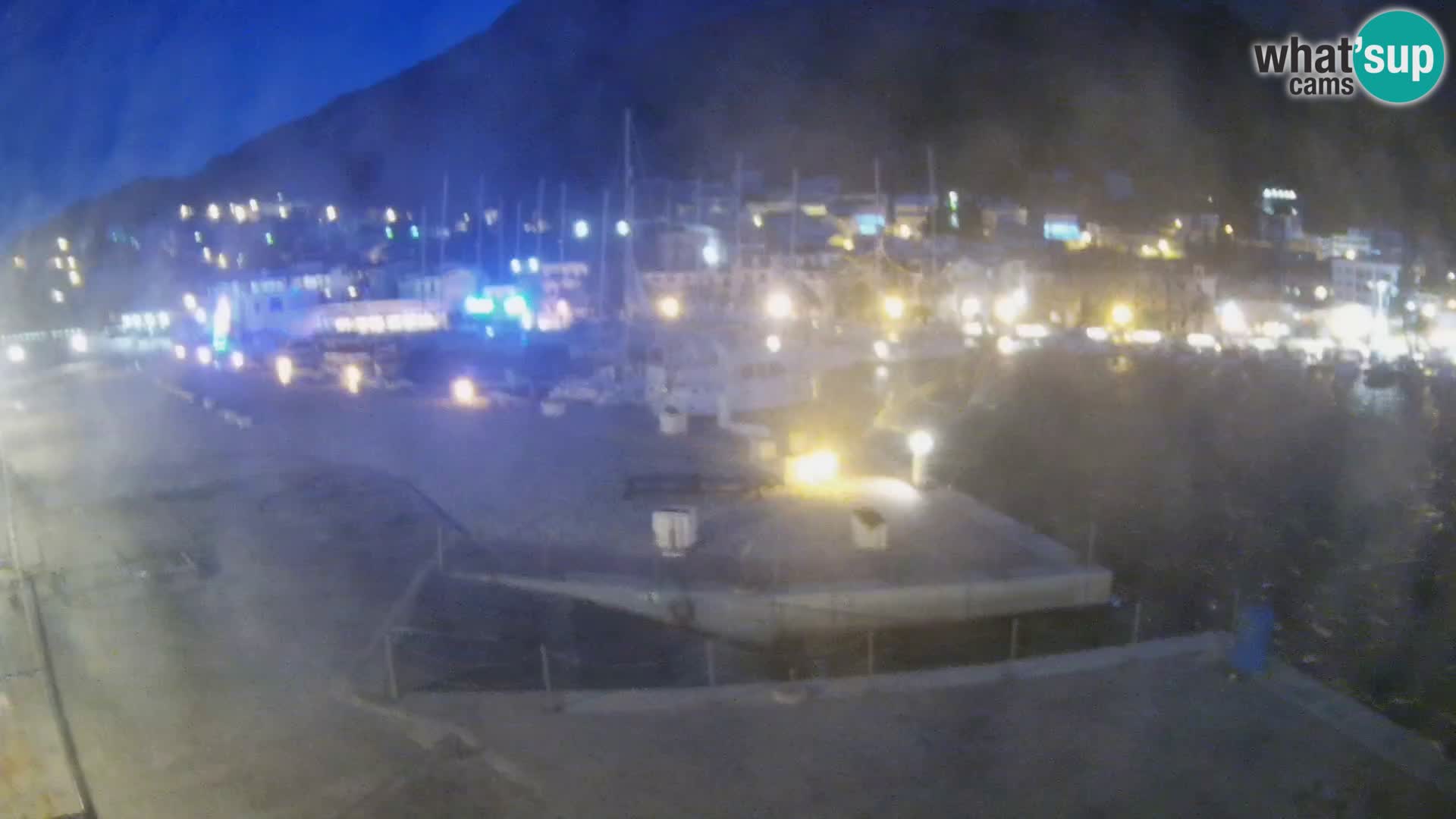 Webcam Baška Voda – Marina – Stadt und Gebirge Biokovo