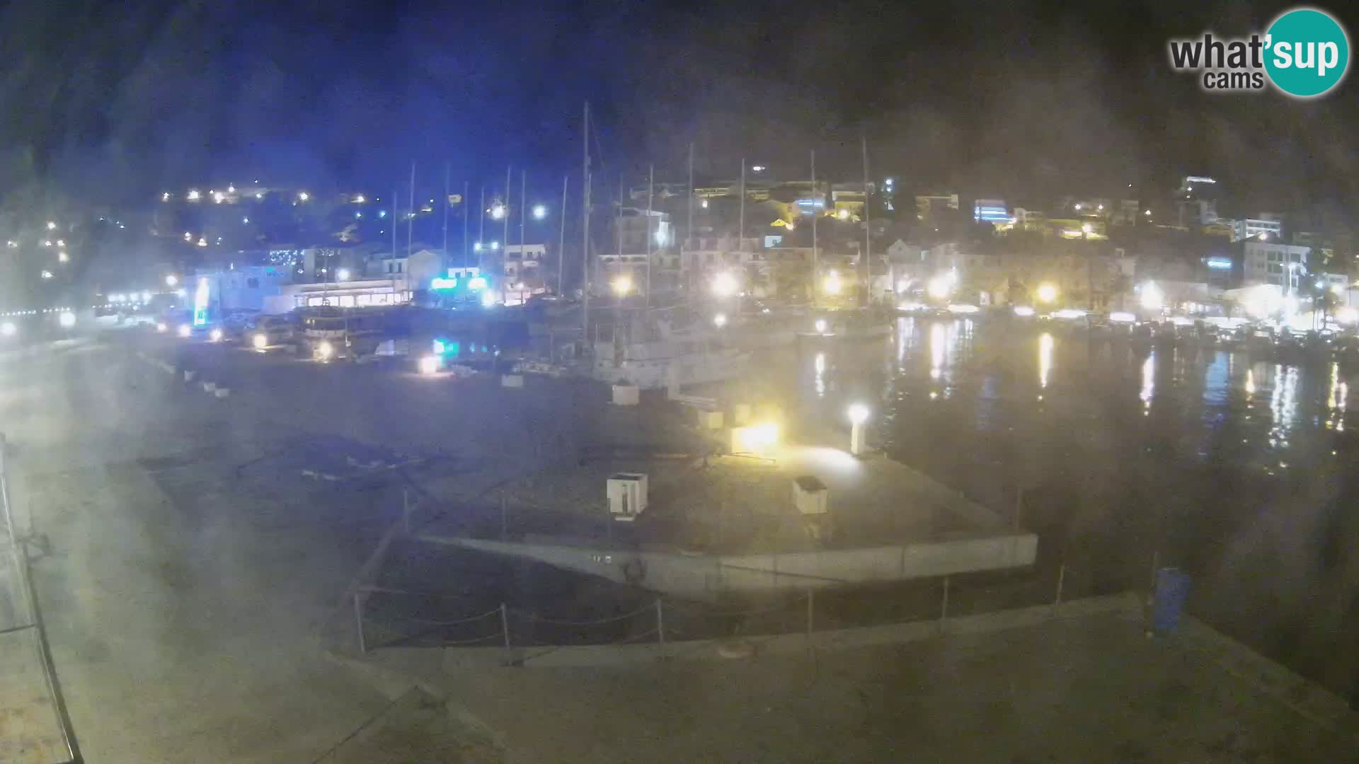 Webcam Baška Voda – Marina – Stadt und Gebirge Biokovo