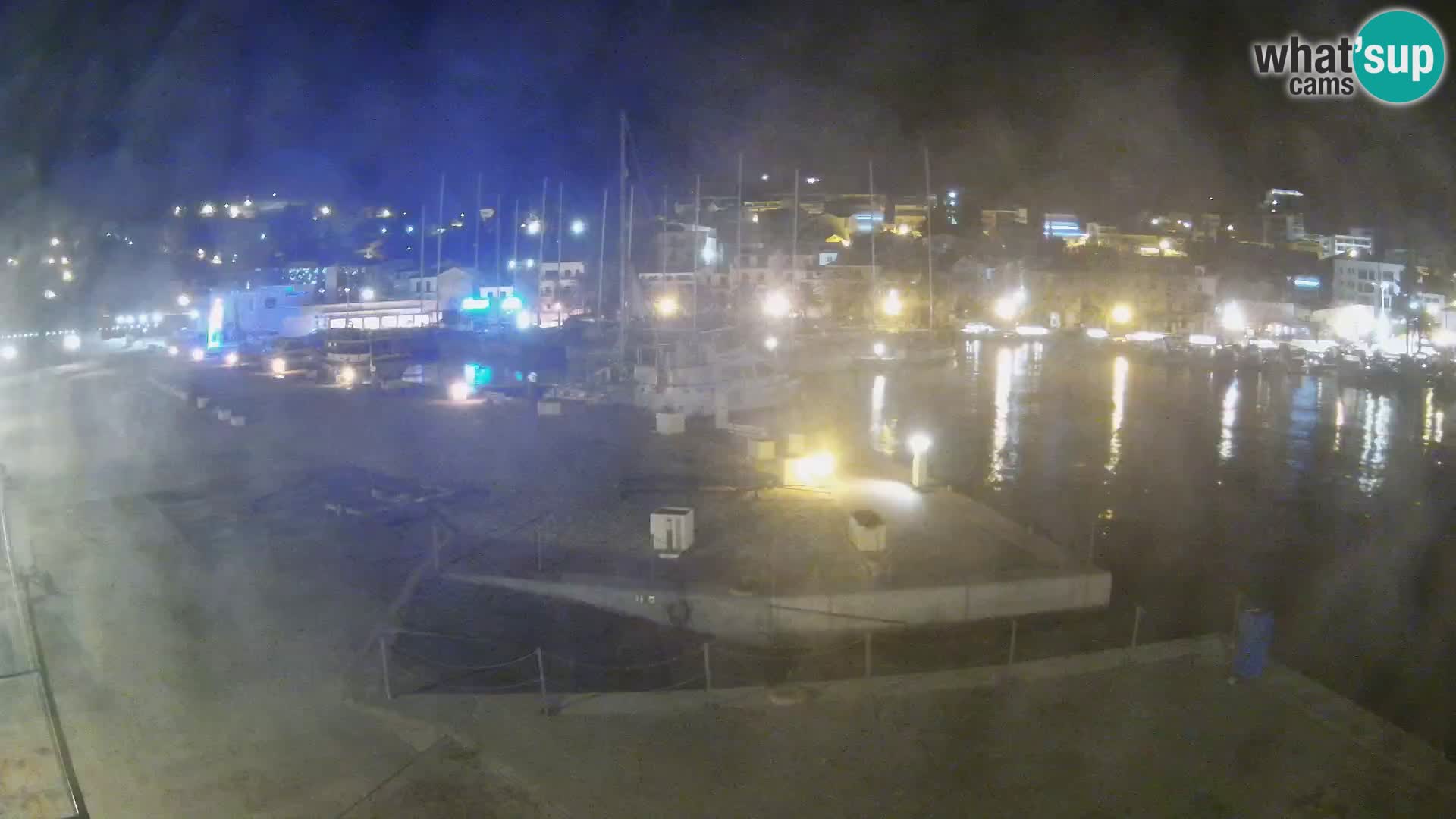 Webcam Baška Voda – Marina – Stadt und Gebirge Biokovo