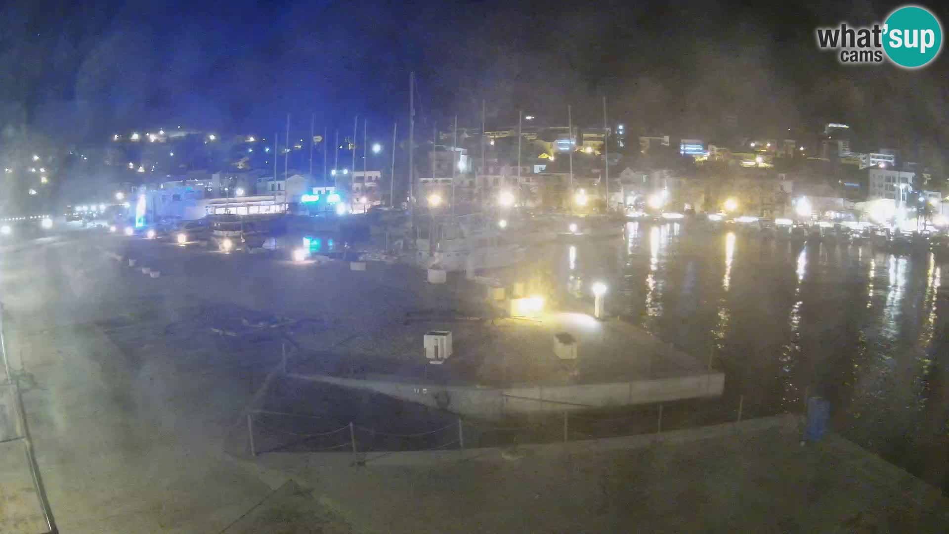 Webcam Baška Voda – Marina – Stadt und Gebirge Biokovo