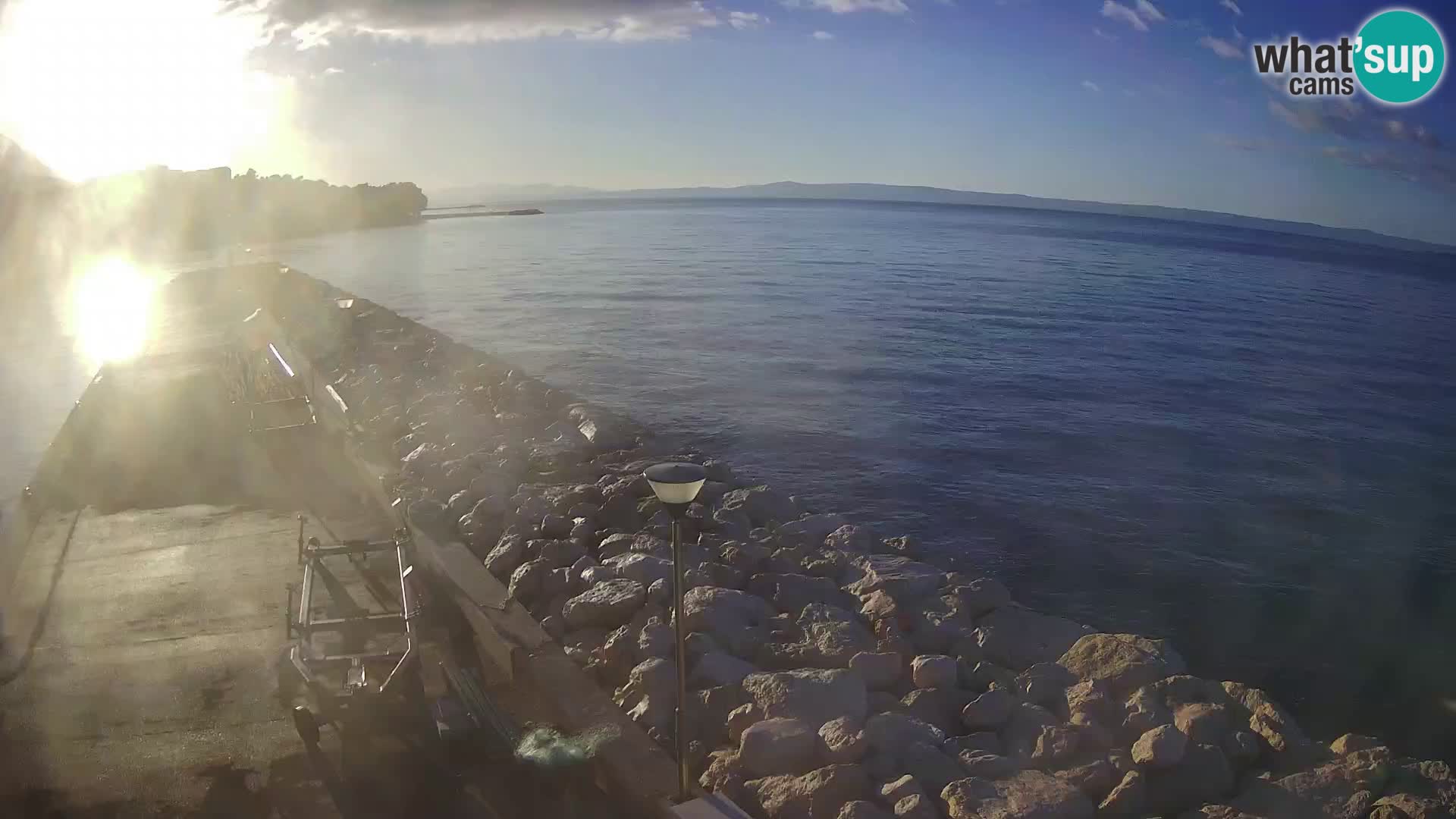 Webcam Baška Voda – Marina – Stadt und Gebirge Biokovo