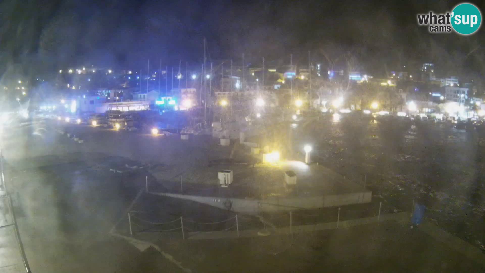 Webcam Baška Voda – Marina – Stadt und Gebirge Biokovo