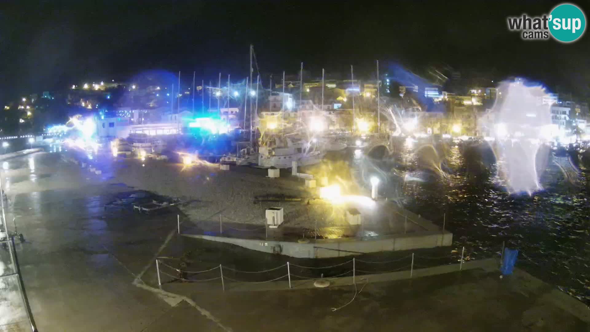 Webcam Baška Voda – Marina – Stadt und Gebirge Biokovo