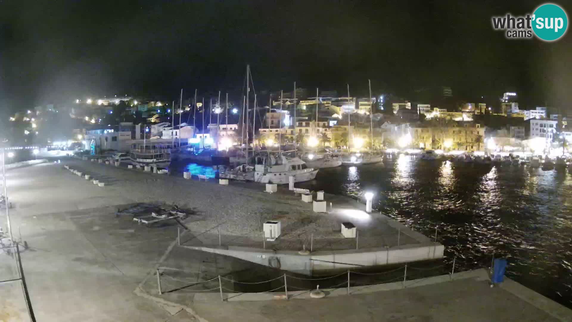 Webcam Baška Voda – Marina – Stadt und Gebirge Biokovo