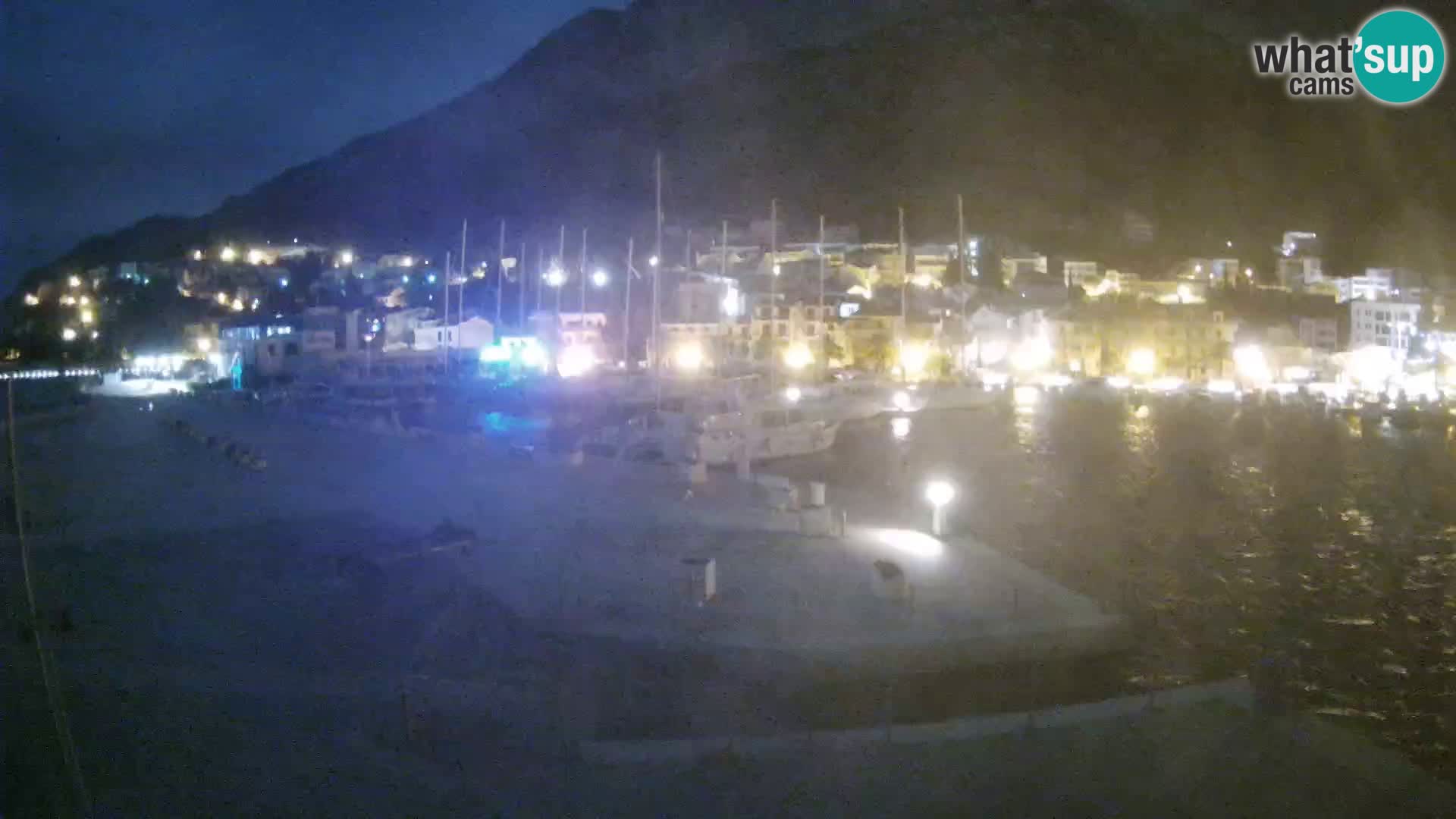 Webcam Baška Voda – Marina – Stadt und Gebirge Biokovo