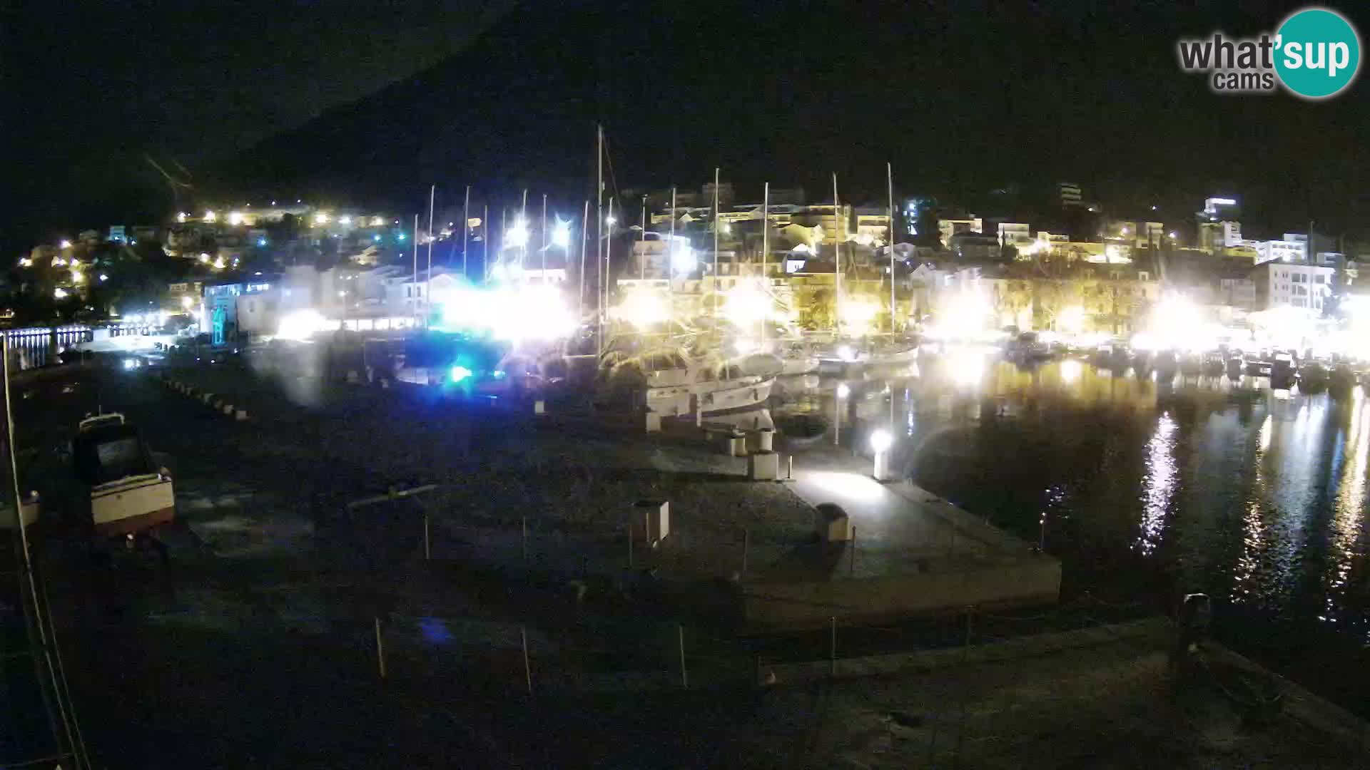 Webcam Baška Voda – Marina – Stadt und Gebirge Biokovo