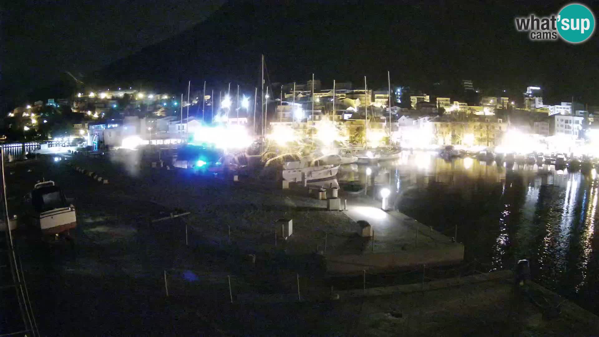 Webcam Baška Voda – Marina – Stadt und Gebirge Biokovo