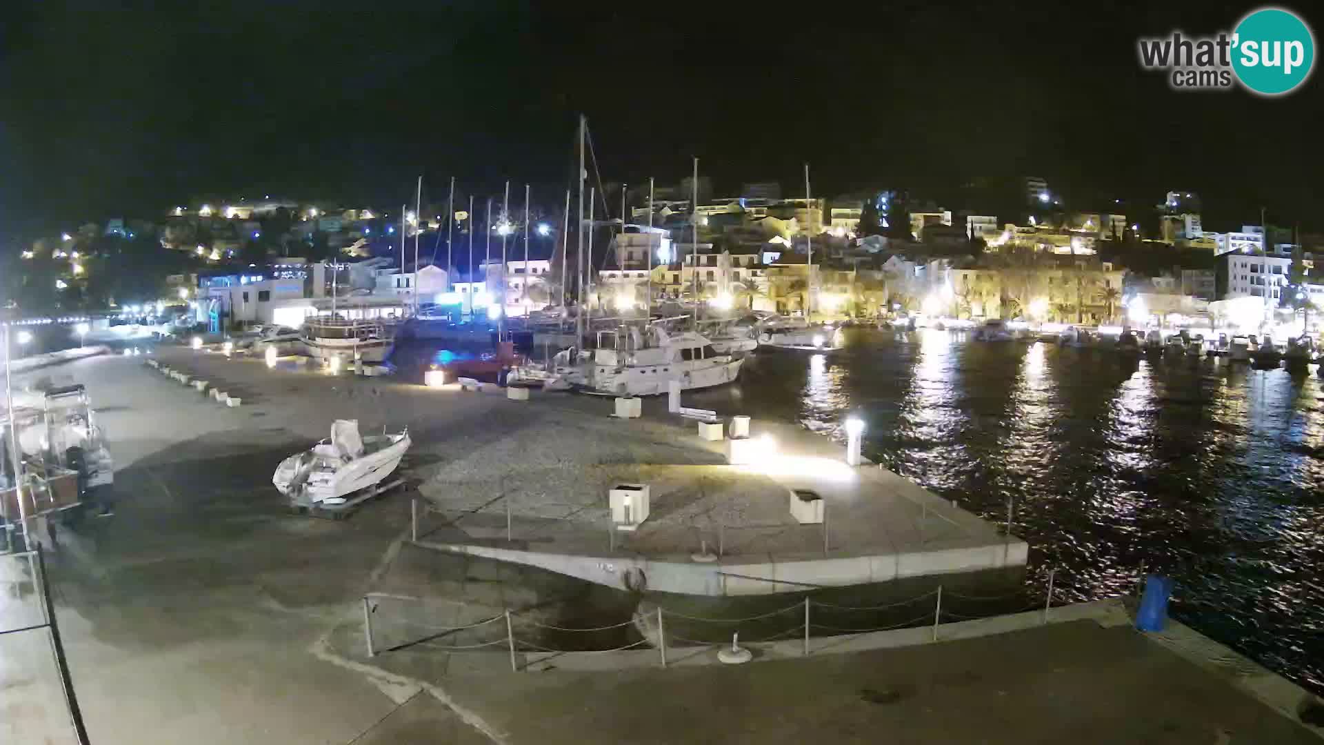 Webcam Live – Panorama di Baška Voda e delle montagne Biokovo