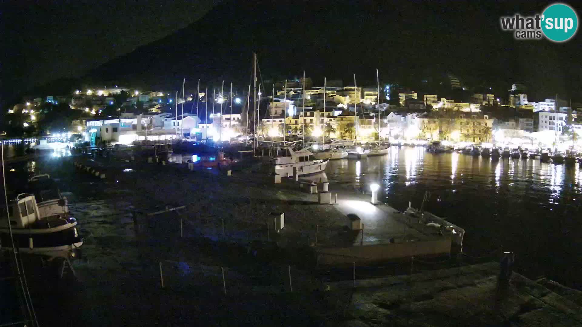 Webcam Live – Panorama di Baška Voda e delle montagne Biokovo