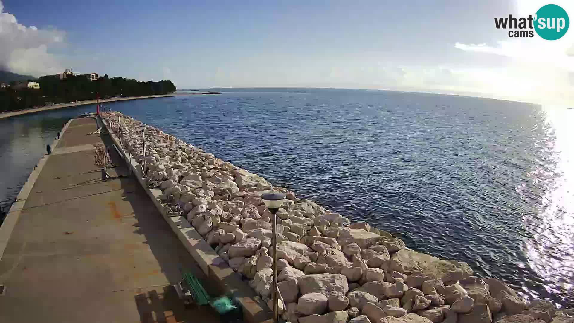 Webcam Baška Voda – Marina – Stadt und Gebirge Biokovo