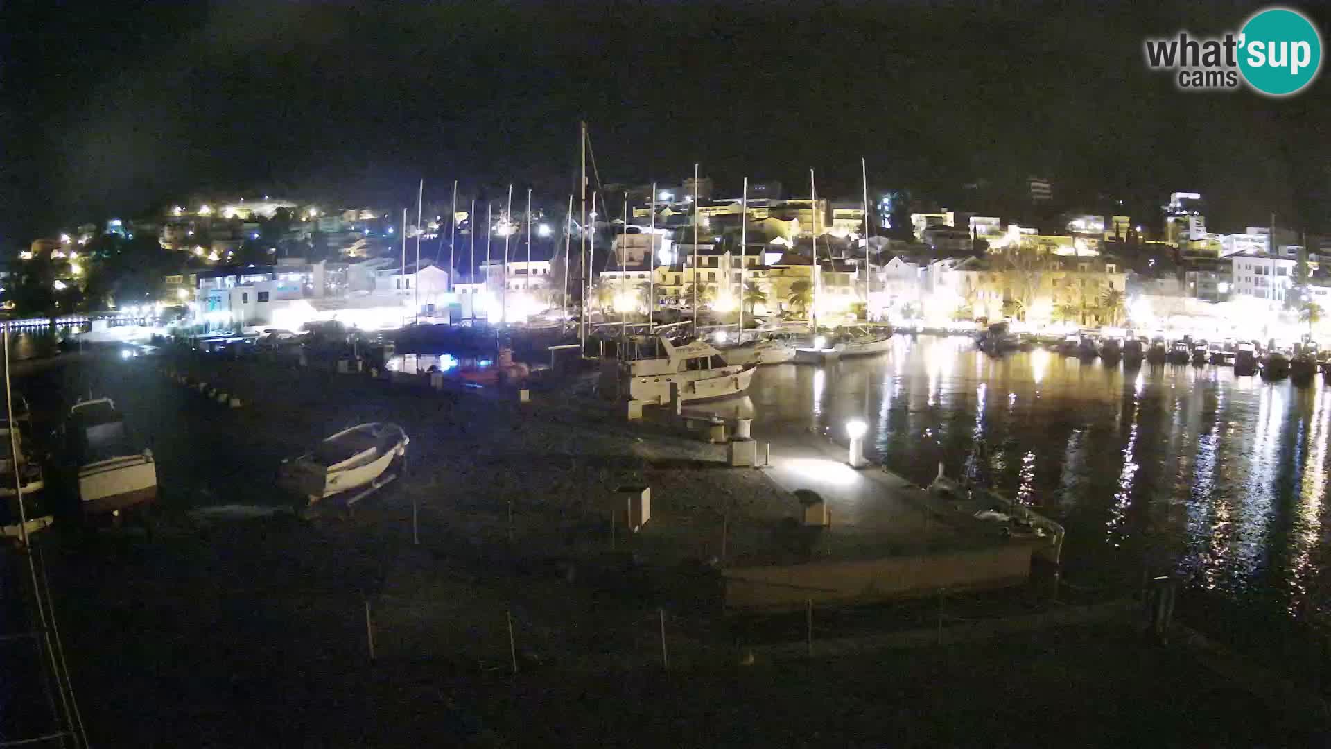 Webcam Baška Voda – Marina – Stadt und Gebirge Biokovo