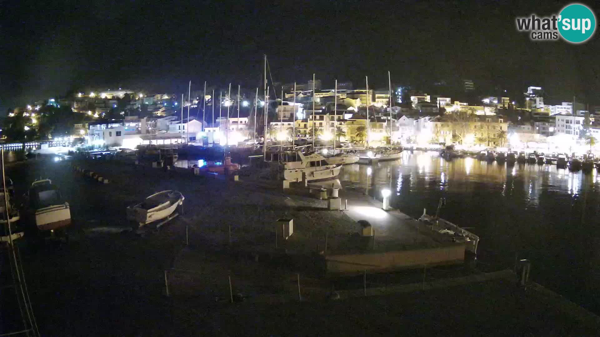 Webcam Baška Voda – Marina – Stadt und Gebirge Biokovo