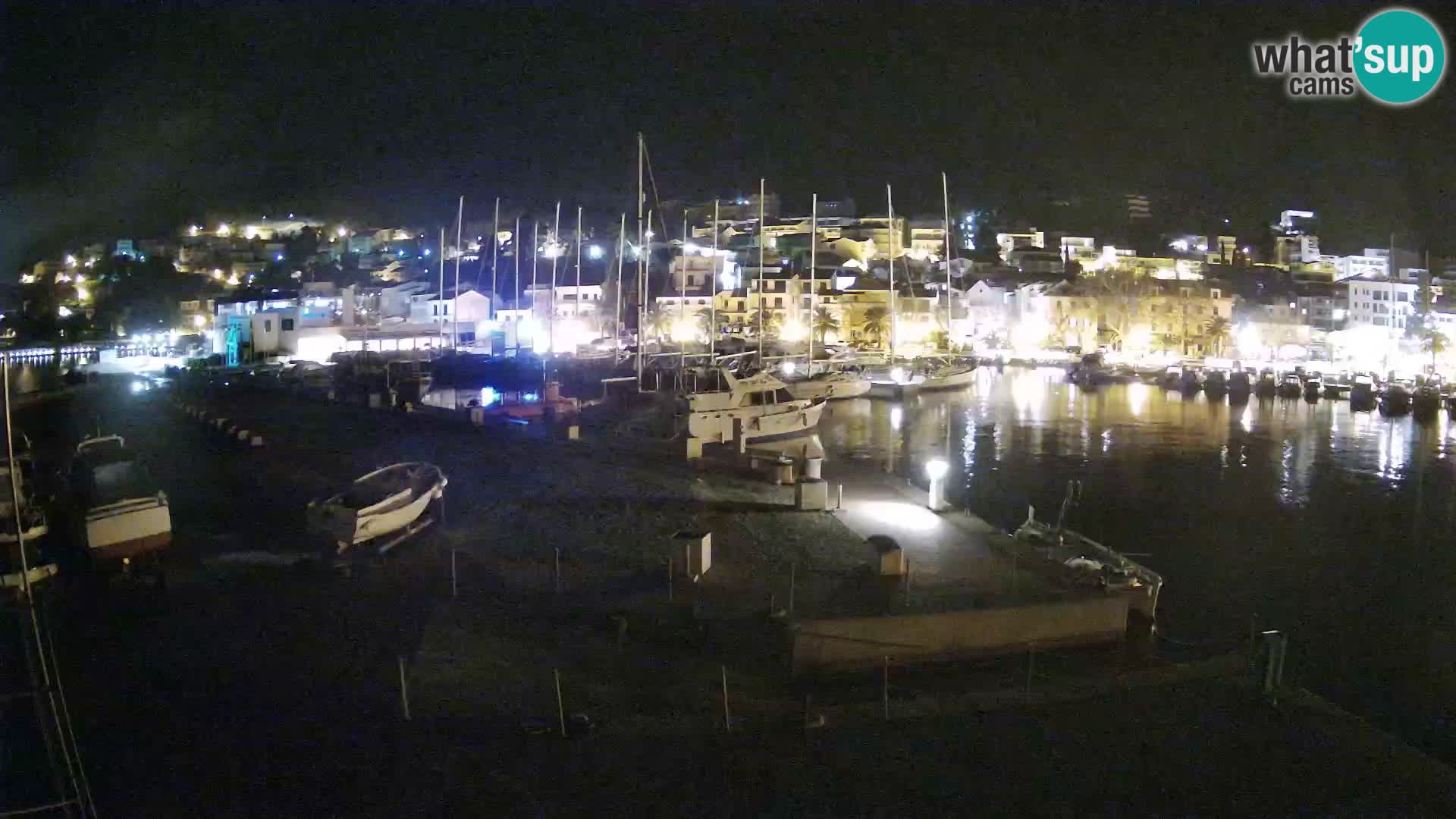 Webcam Baška Voda – Marina – Stadt und Gebirge Biokovo