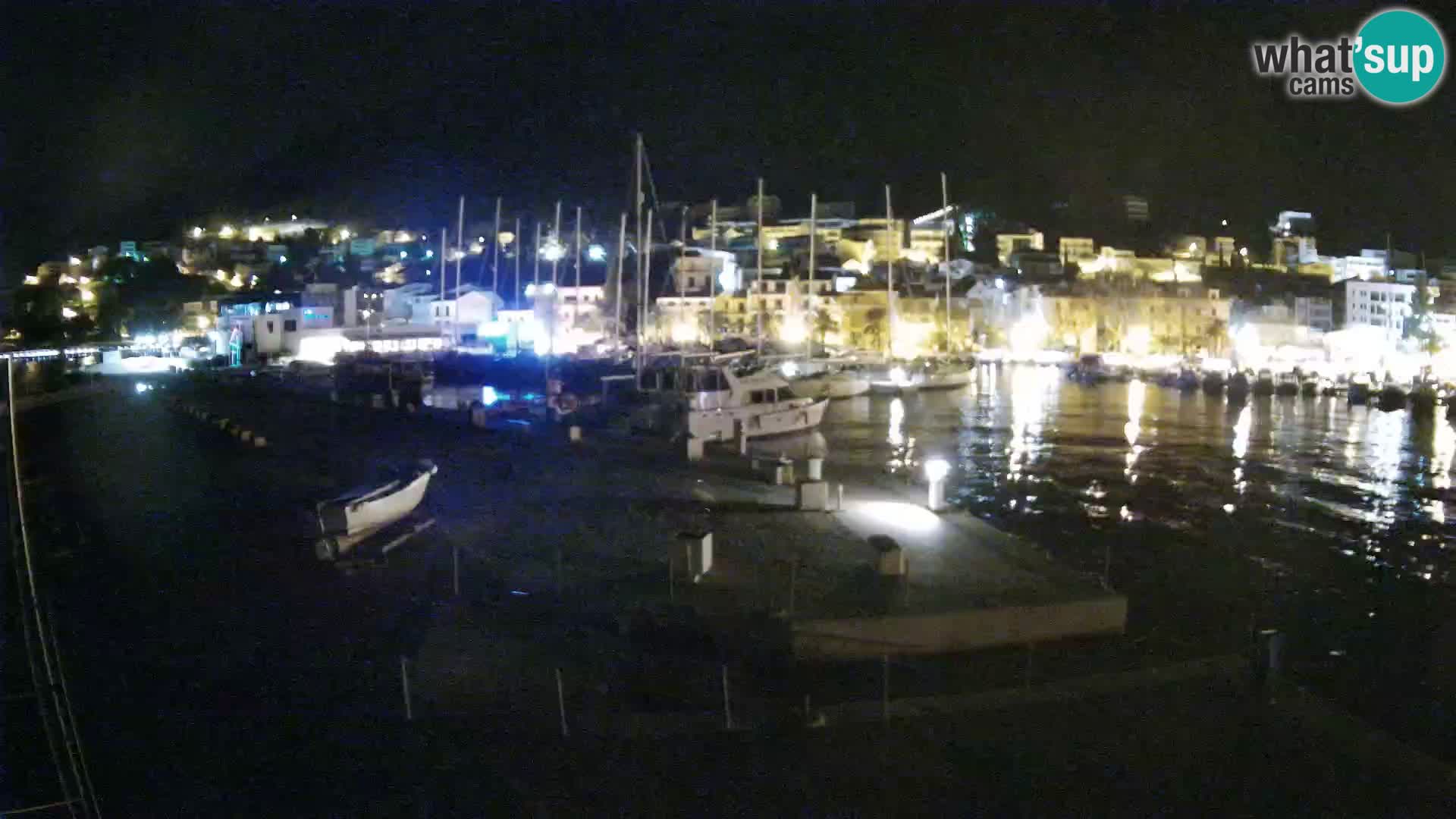 Webcam Baška Voda – Marina – Stadt und Gebirge Biokovo