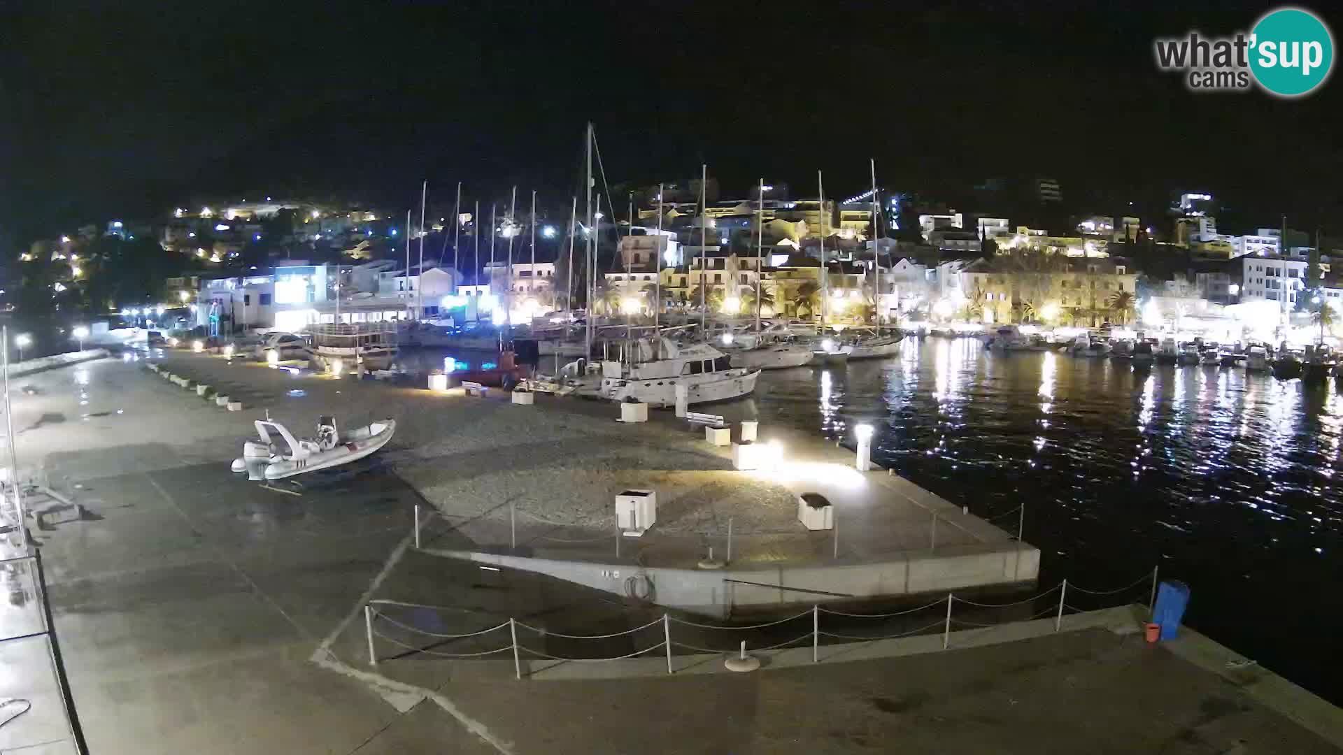 Webcam Baška Voda – Marina – Stadt und Gebirge Biokovo