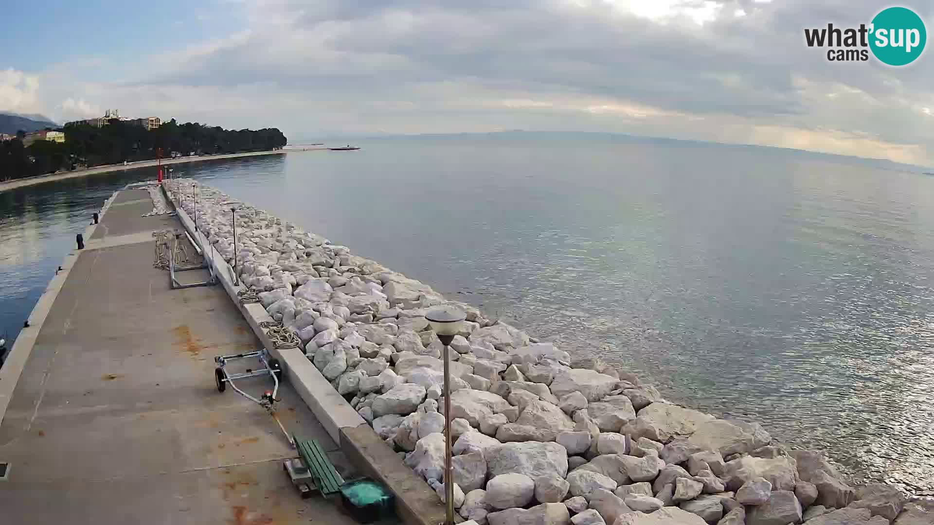 Webcam Live – View of Baška Voda and Biokovo mountain