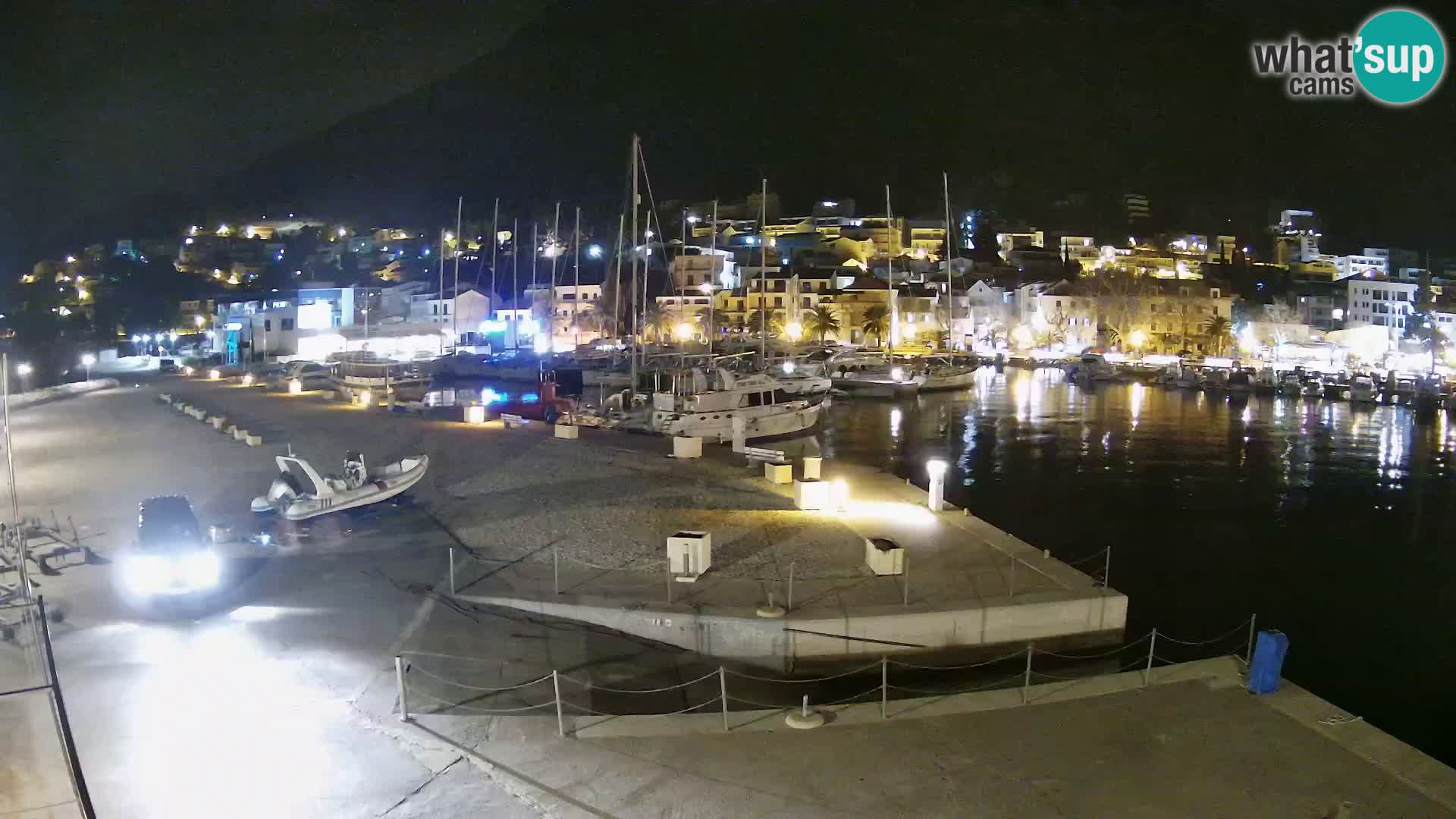 Webcam Baška Voda – Marina – Stadt und Gebirge Biokovo