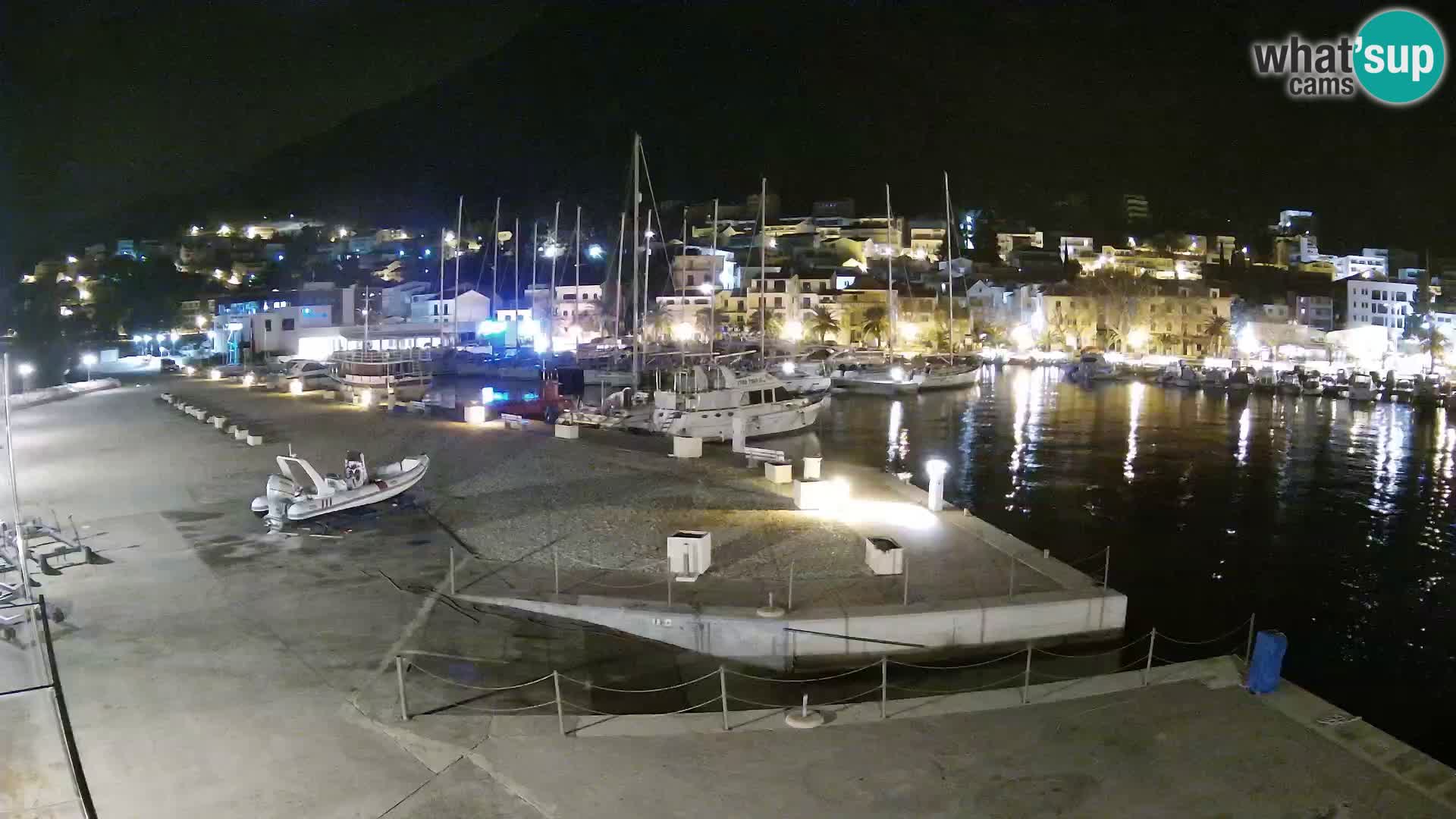 Webcam Live – Panorama di Baška Voda e delle montagne Biokovo