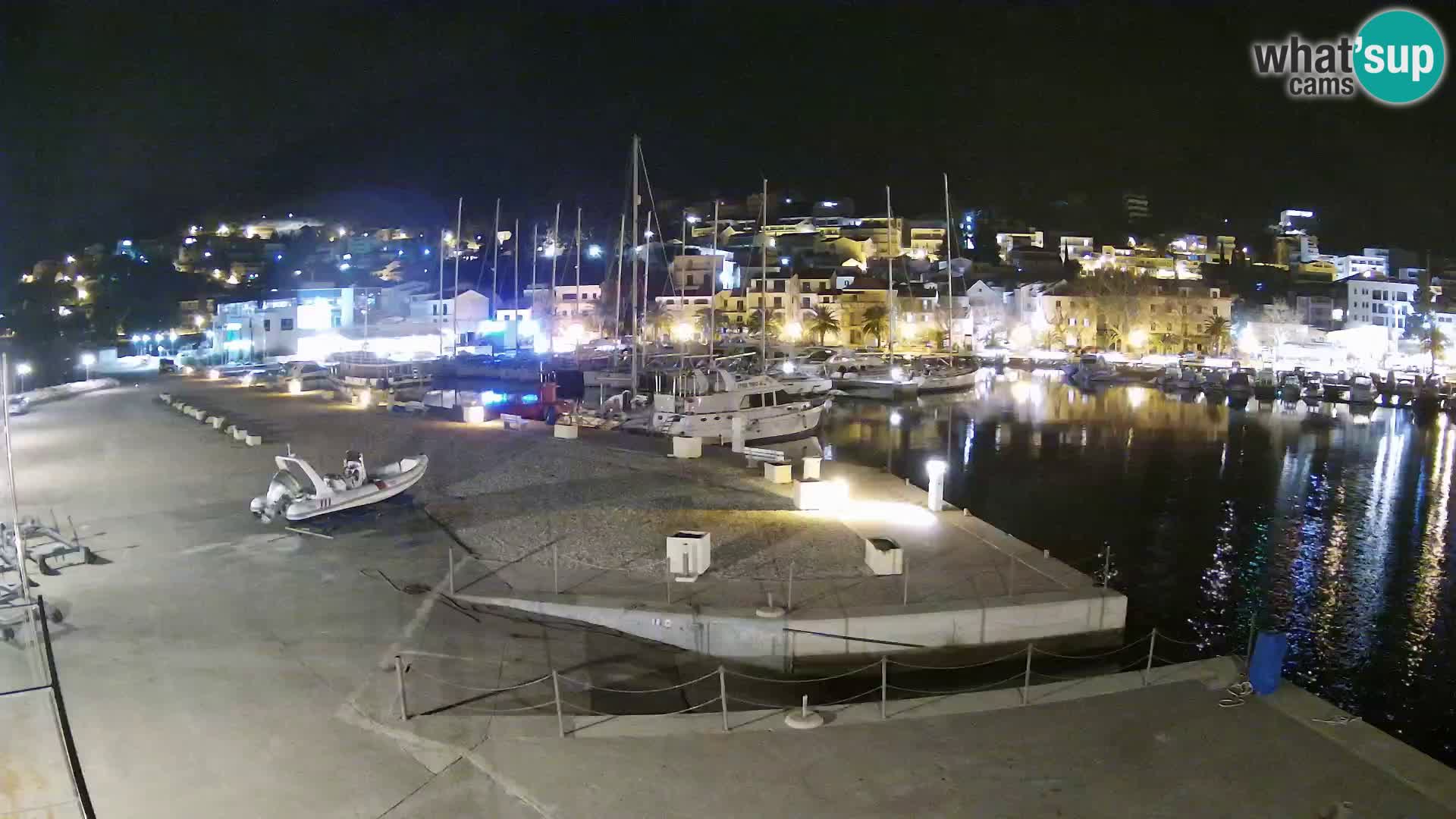 Webcam Baška Voda – Marina – Stadt und Gebirge Biokovo