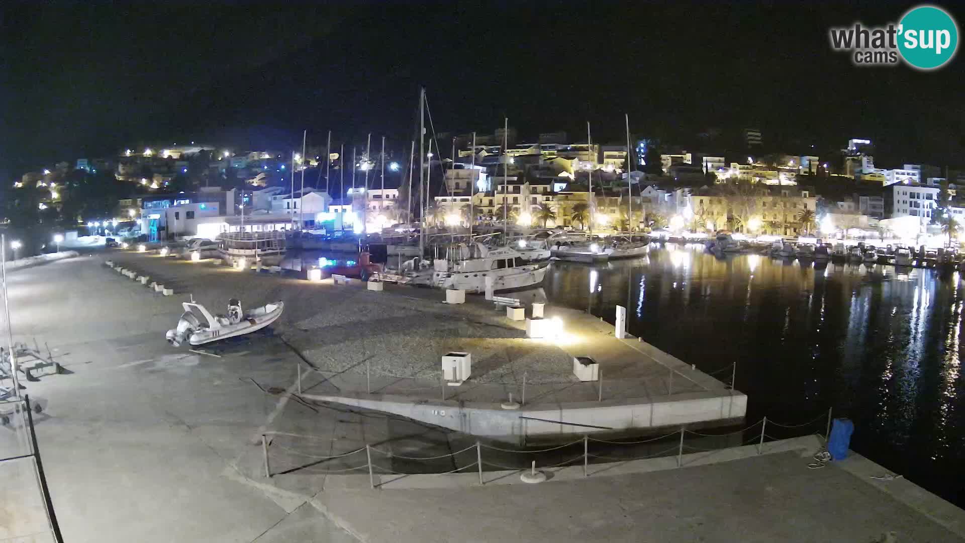 Webcam Baška Voda – Marina – Stadt und Gebirge Biokovo